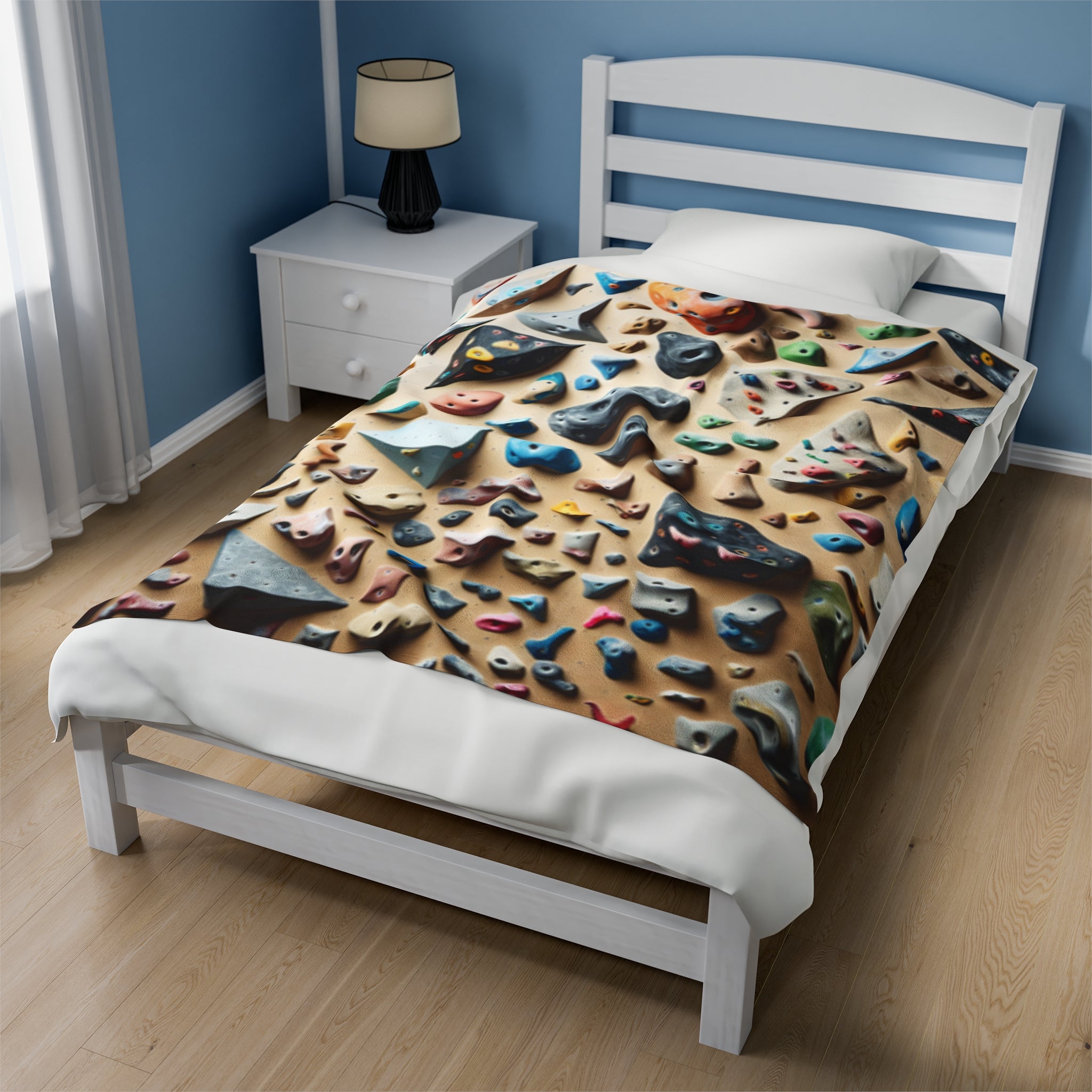 Blanket: Climbing-Themed Plush Blanket