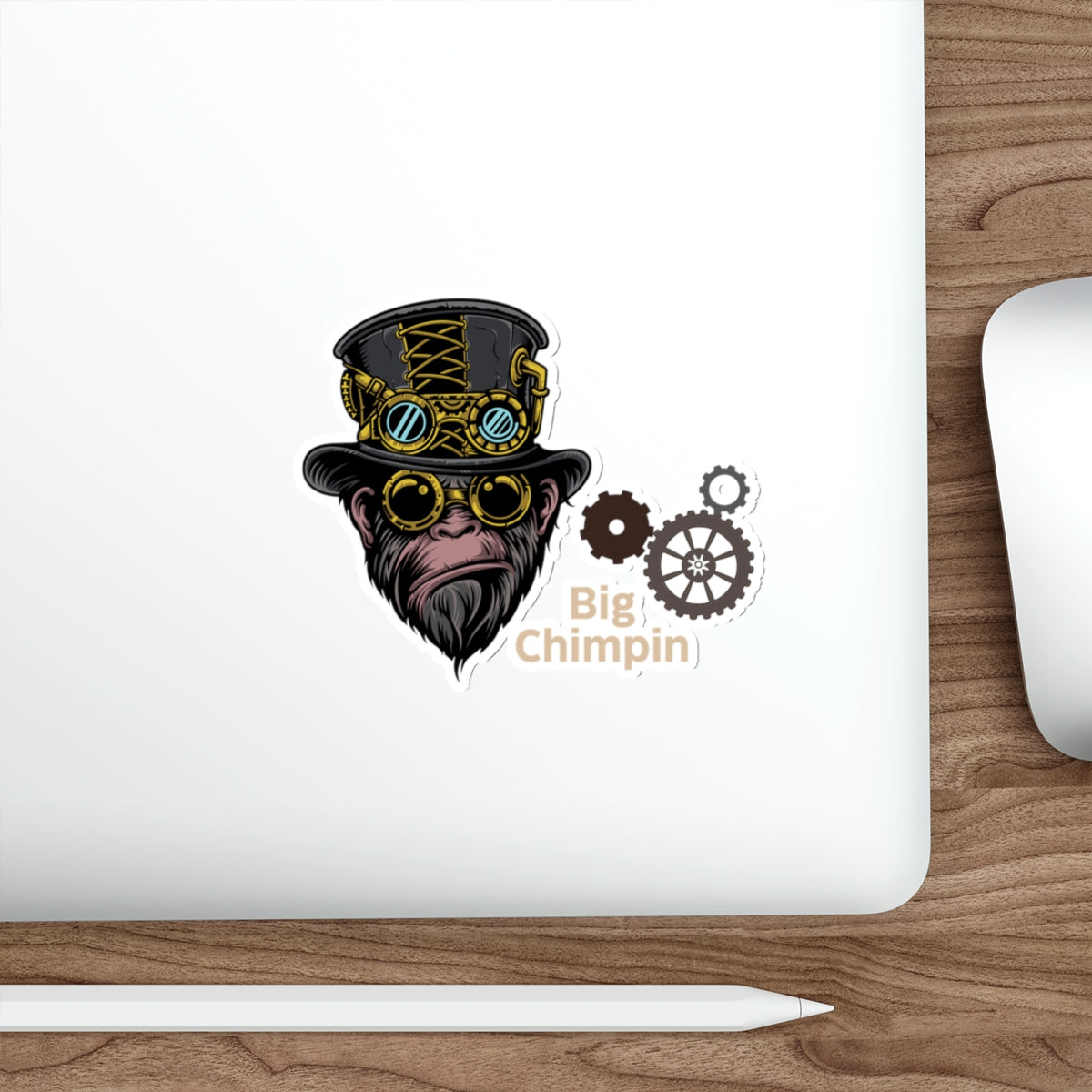 Stickers: Big Chimpin | Steampunk Design