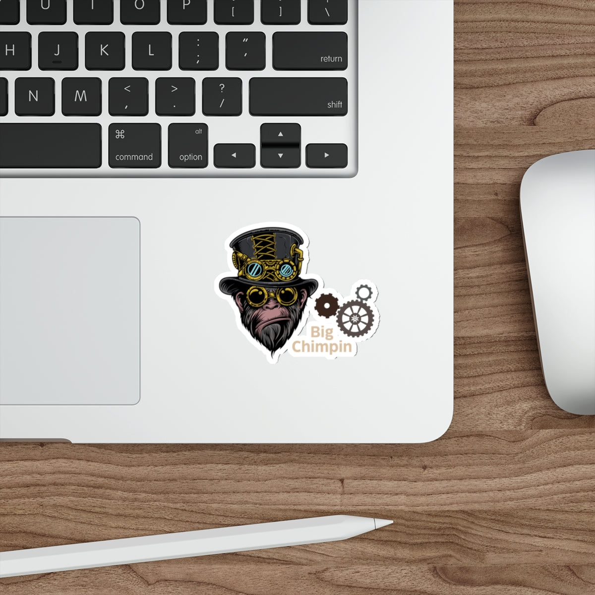 Stickers: Big Chimpin | Steampunk Design