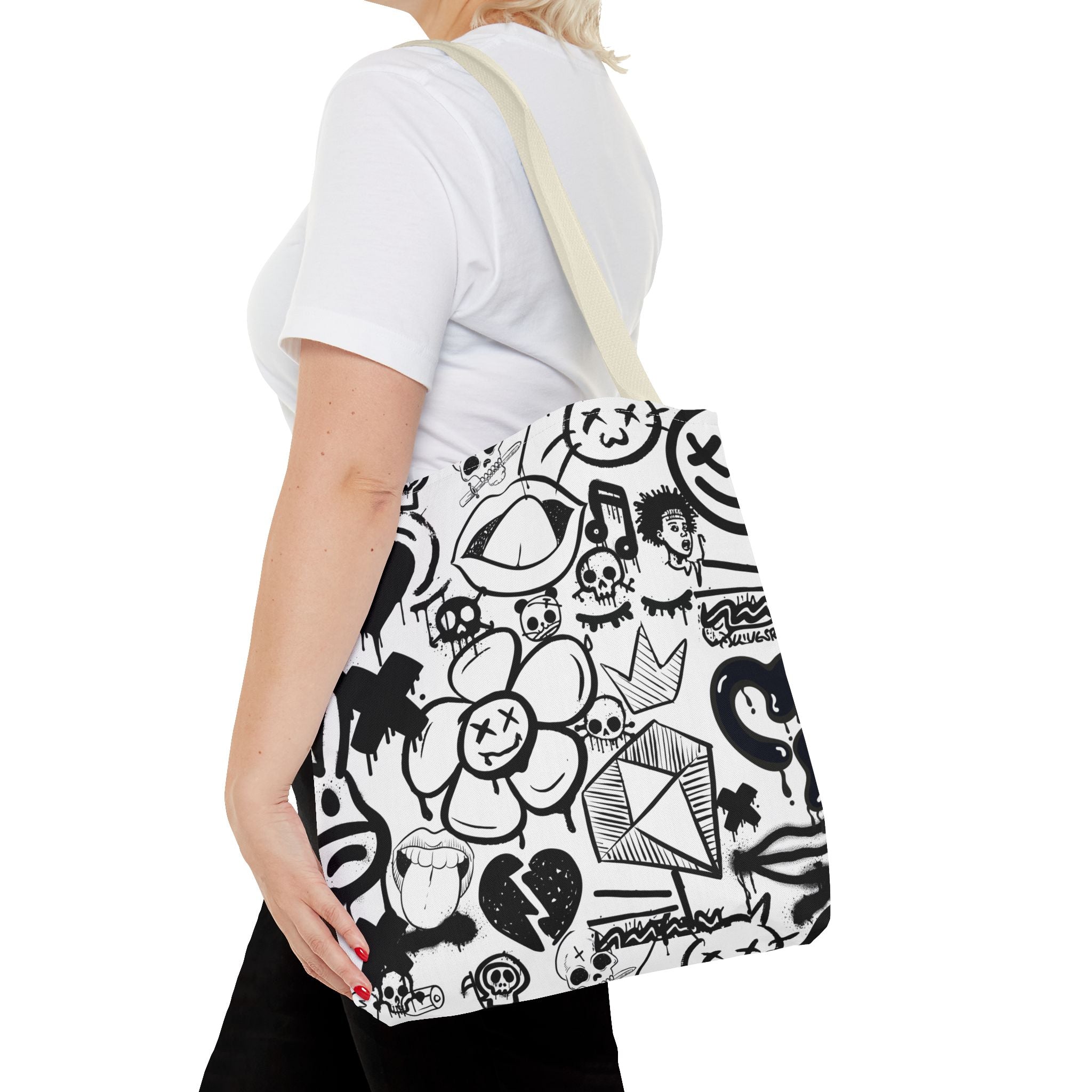 Tote Bag: Graffiti Retort | Inky Funk Design