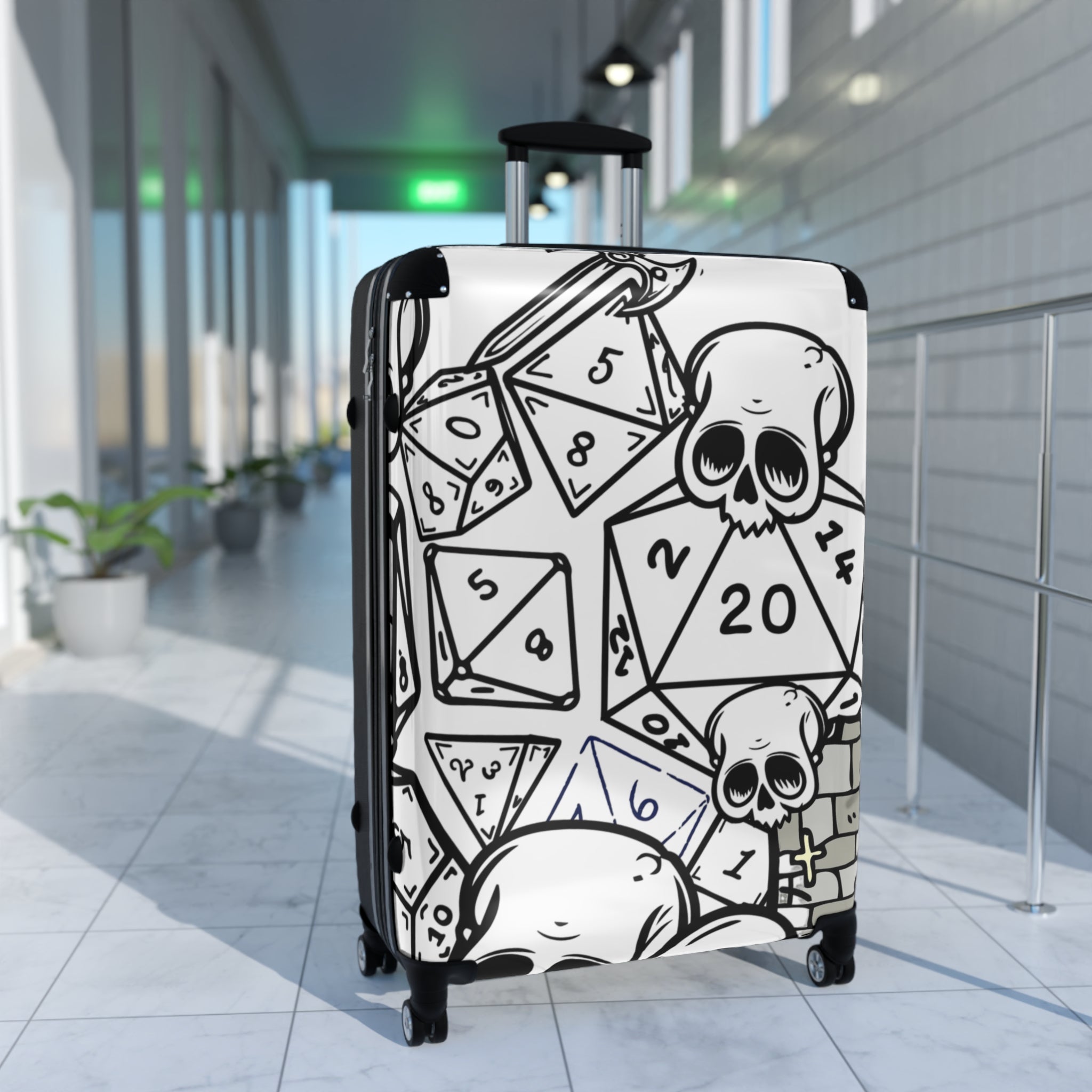 Luggage: Skull DND Gaming Suitcase