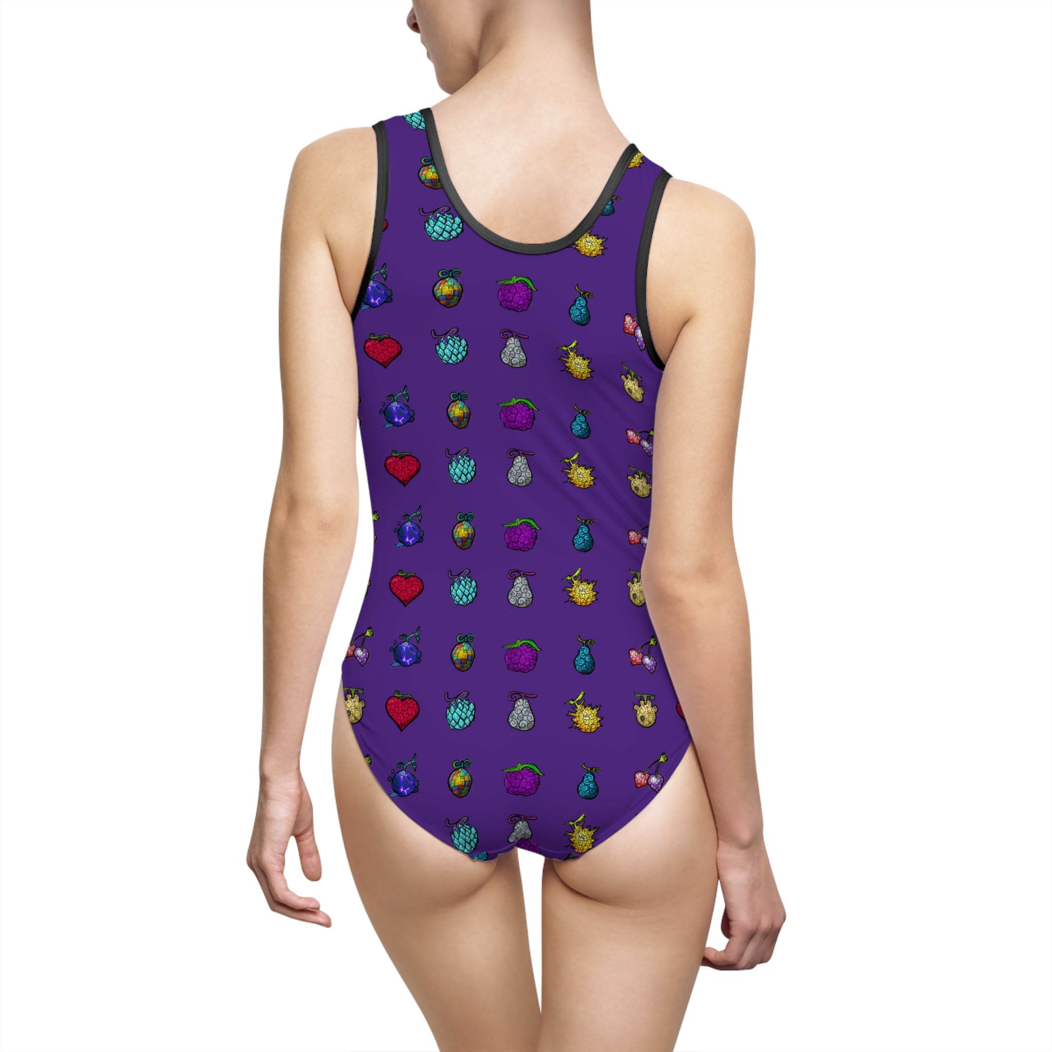 Swimsuit: Don’t Add Saltwater-Vibrant Super Fruit One-Piece Swimsuit - Summer Beachwear, Pool Party, Vacation Outfit, Women's Swimwear, AOP Swim Suit