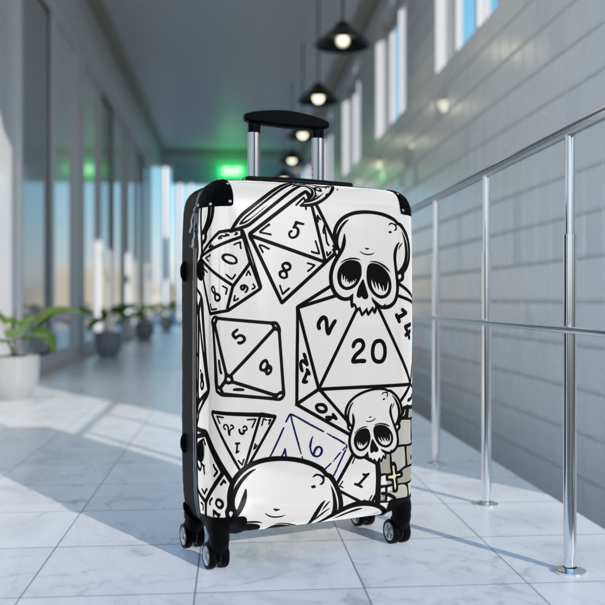 Luggage: Skull DND Gaming Suitcase