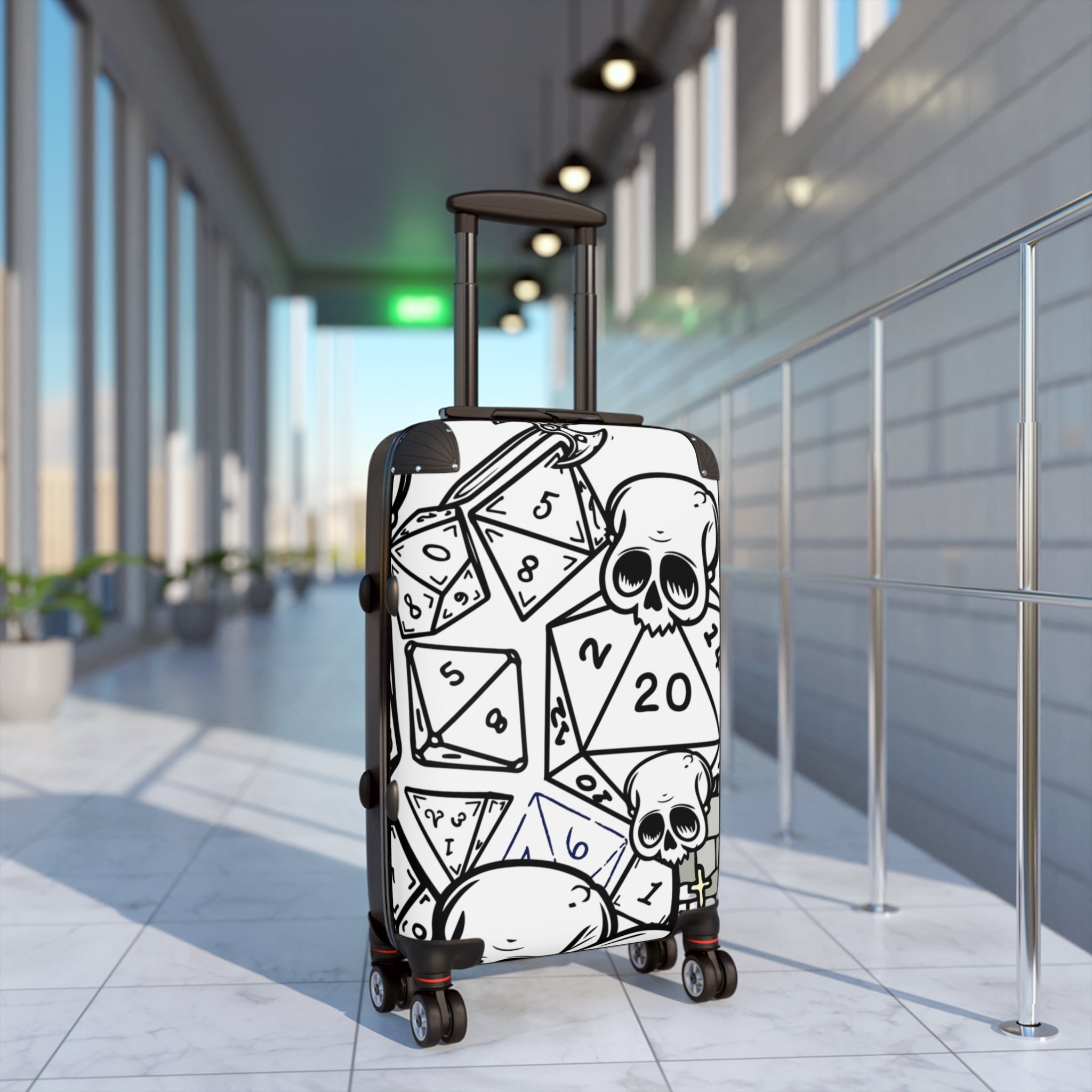 Luggage: Skull DND Gaming Suitcase