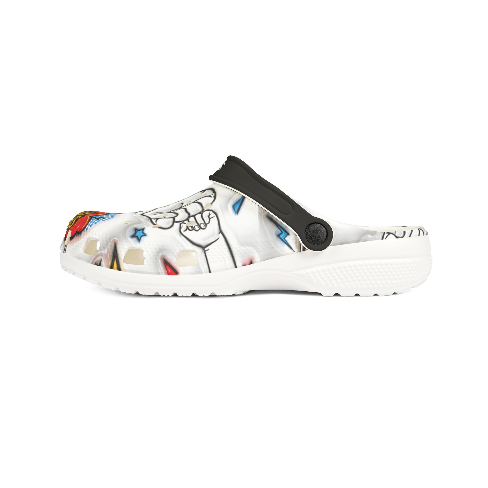 Shoes: Super Dad, Personalizable EVA Foam Shoes, Comfy Slippers