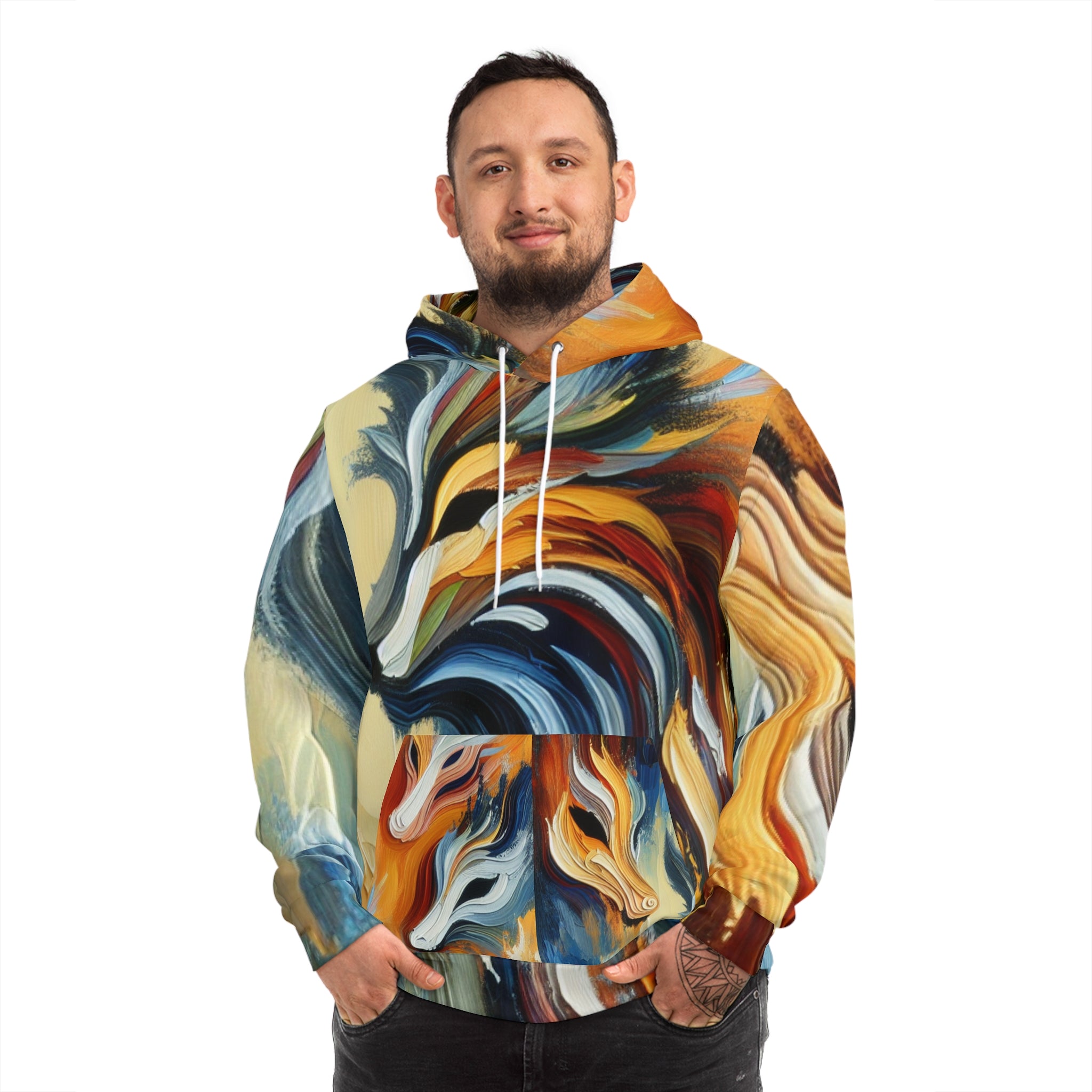 Hoodie: Colorful Wolf Spirit