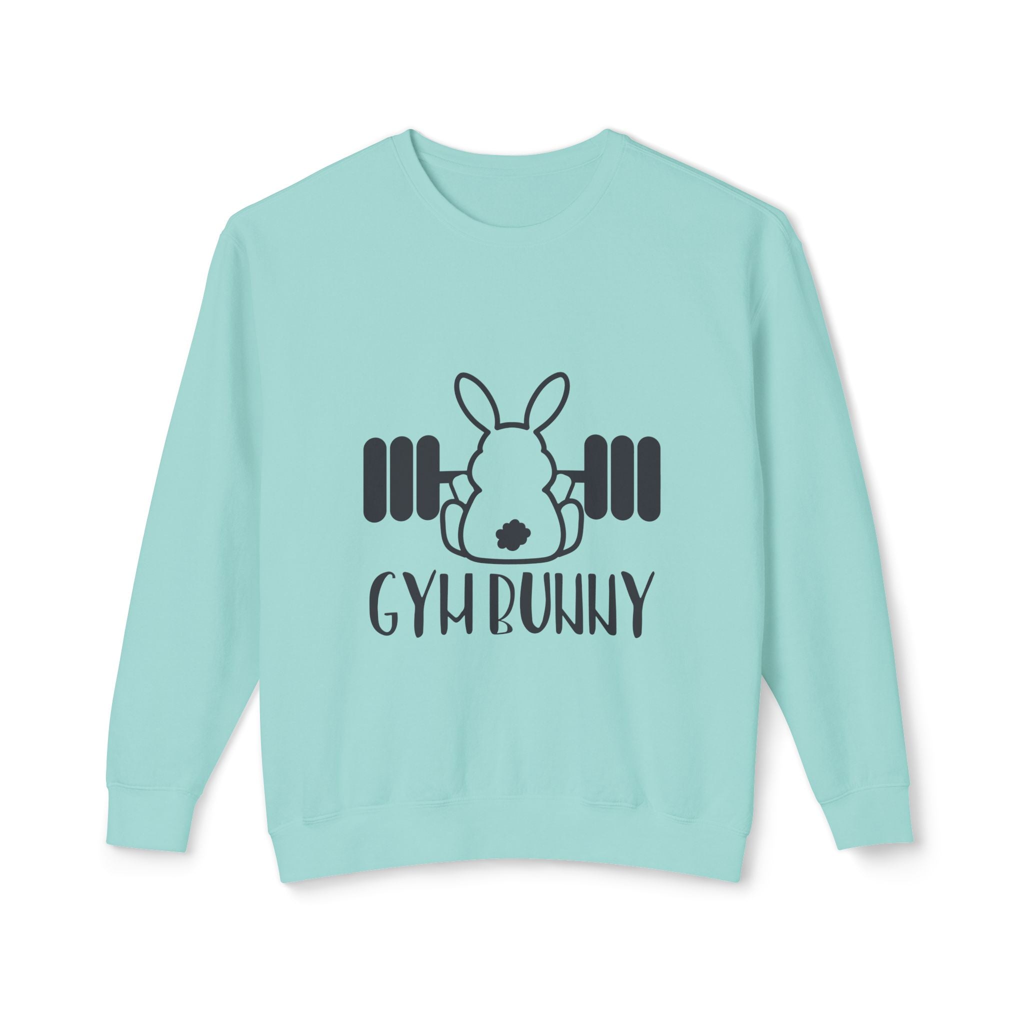 Sweatshirt: Gym Bunny Unisex Lightweight Crewneck Sweatshirt - Perfect for Fitness Enthusiasts
