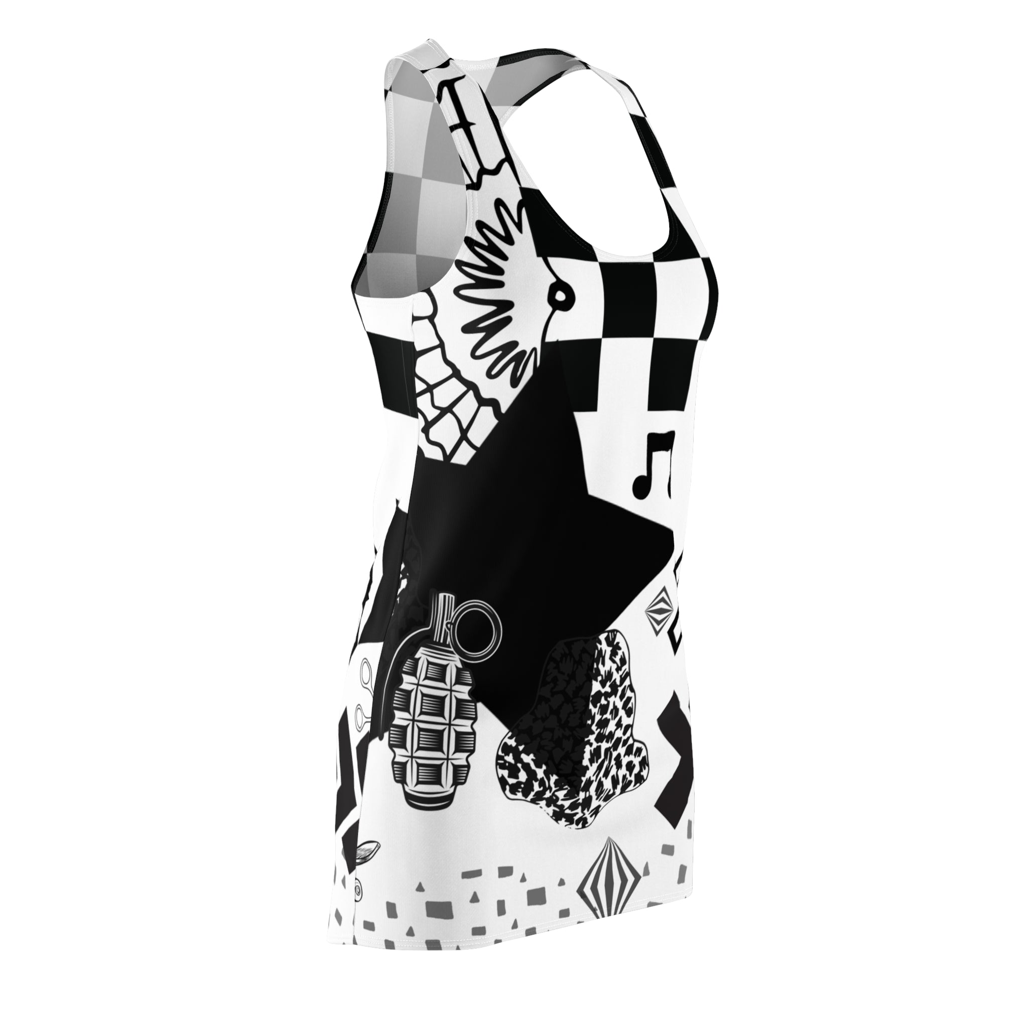 Dress: Calm Like A Bomb | Inky Funk Design | Racerback