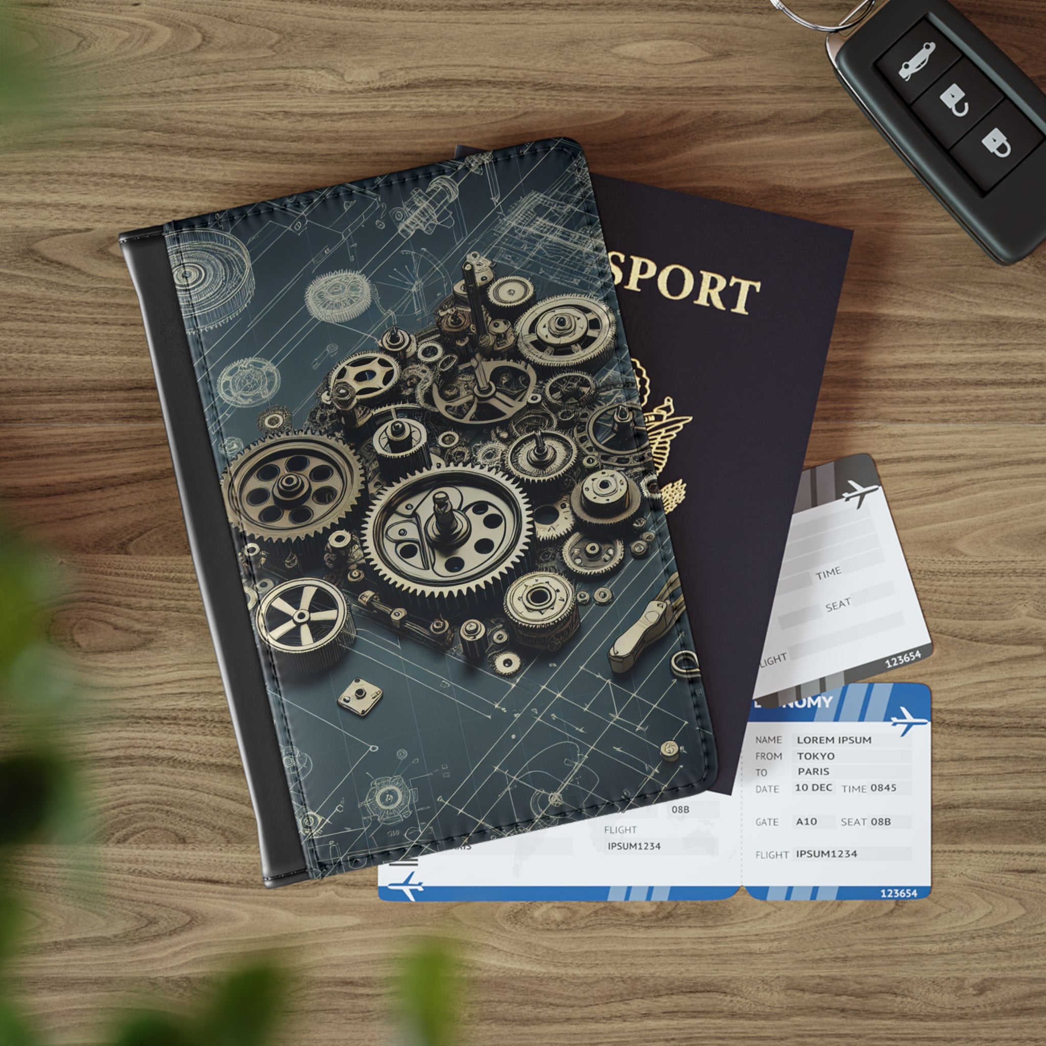 Passport Cover: Gears