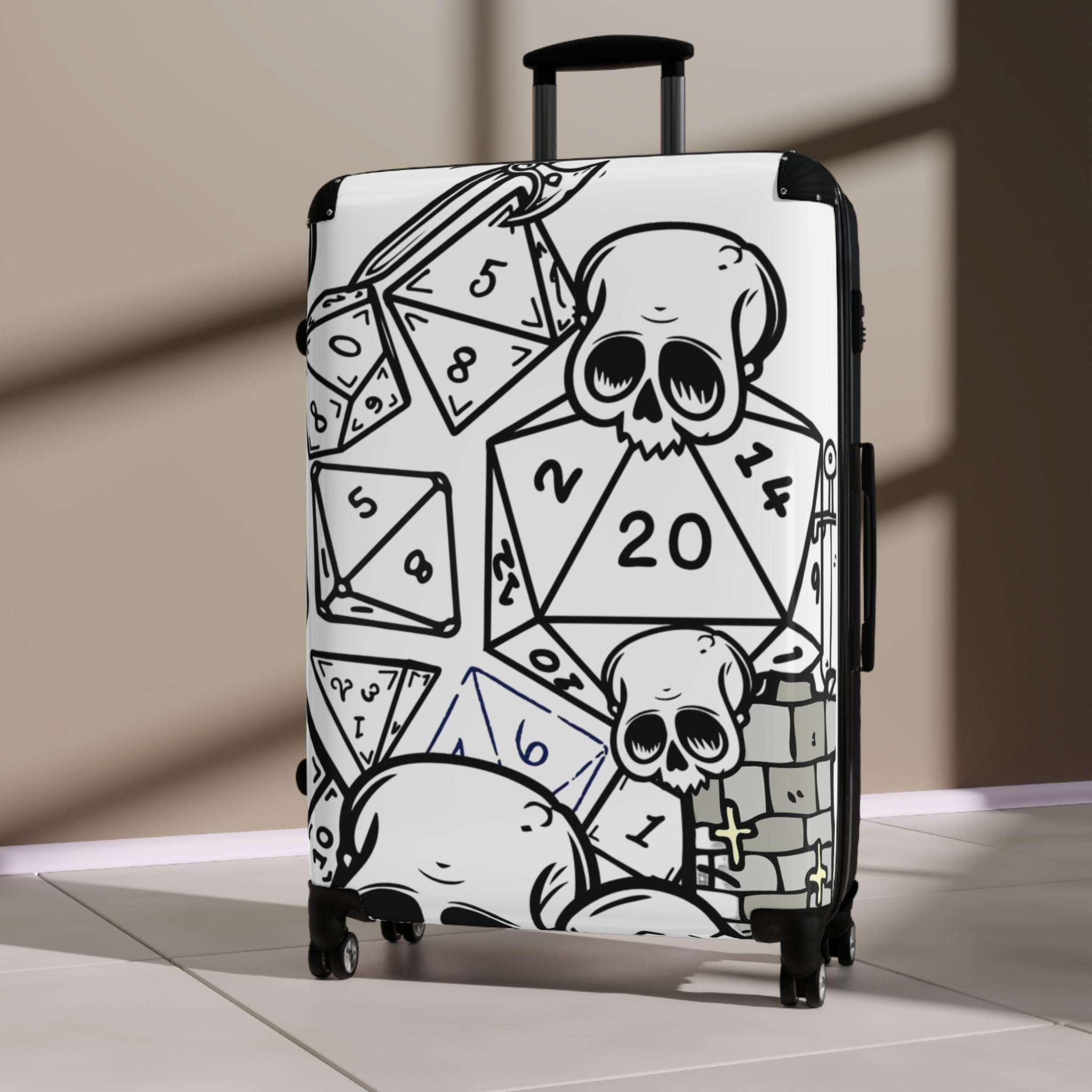 Luggage: Skull DND Gaming Suitcase