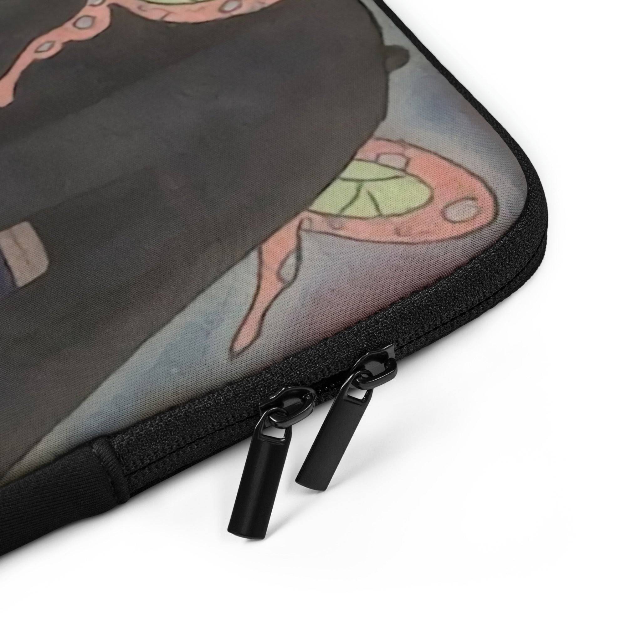 Anime-inspired Demon Slayer Butterfly Girls laptop sleeve with colorful butterfly design and protective neoprene material