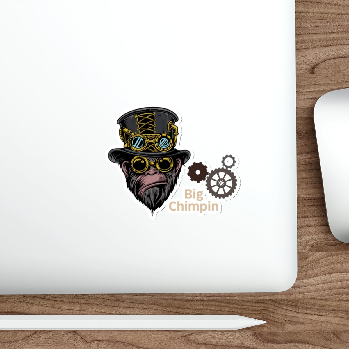 Stickers: Big Chimpin | Steampunk Design