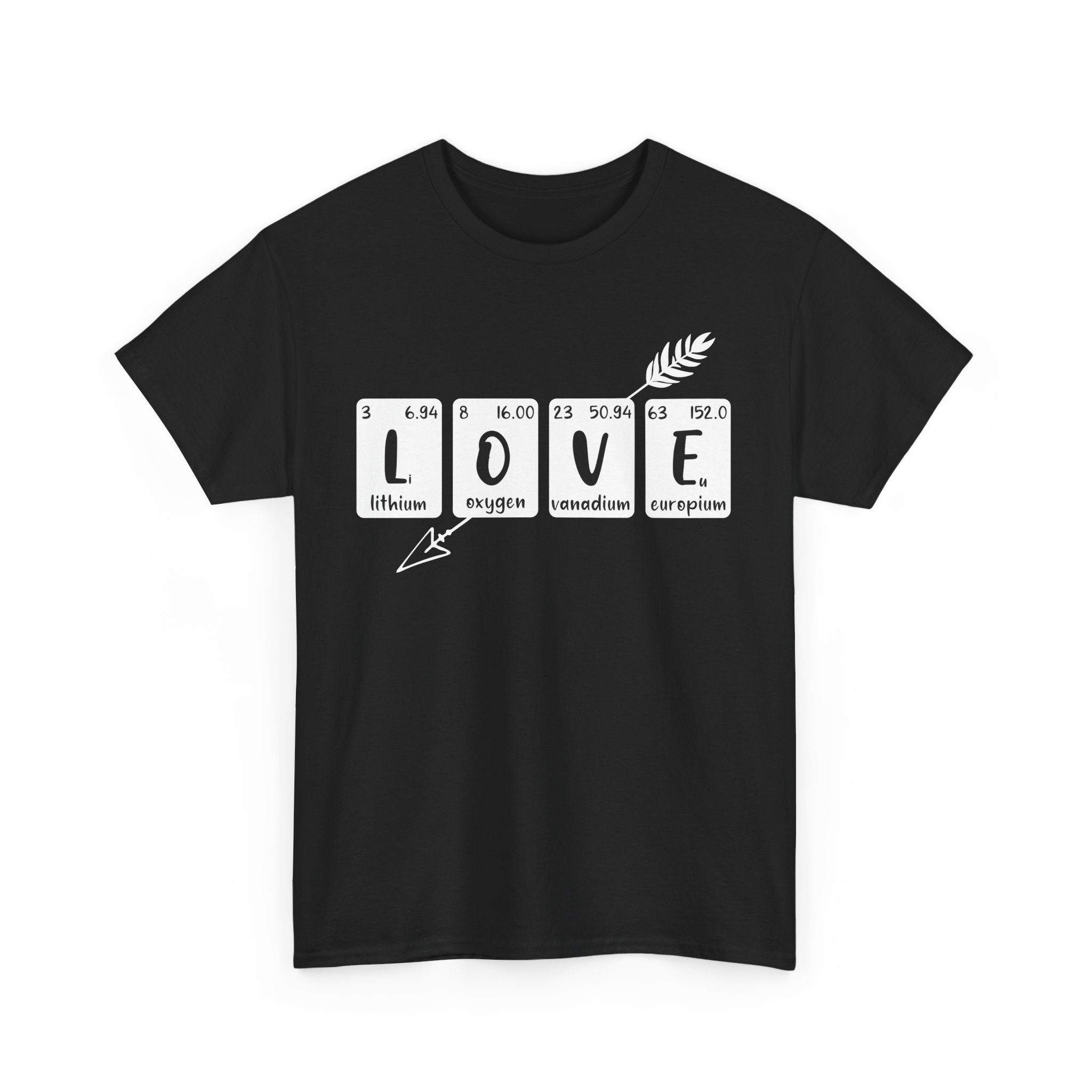 Unisex Heavy Cotton Tee - Love Elements Chemistry Shirt