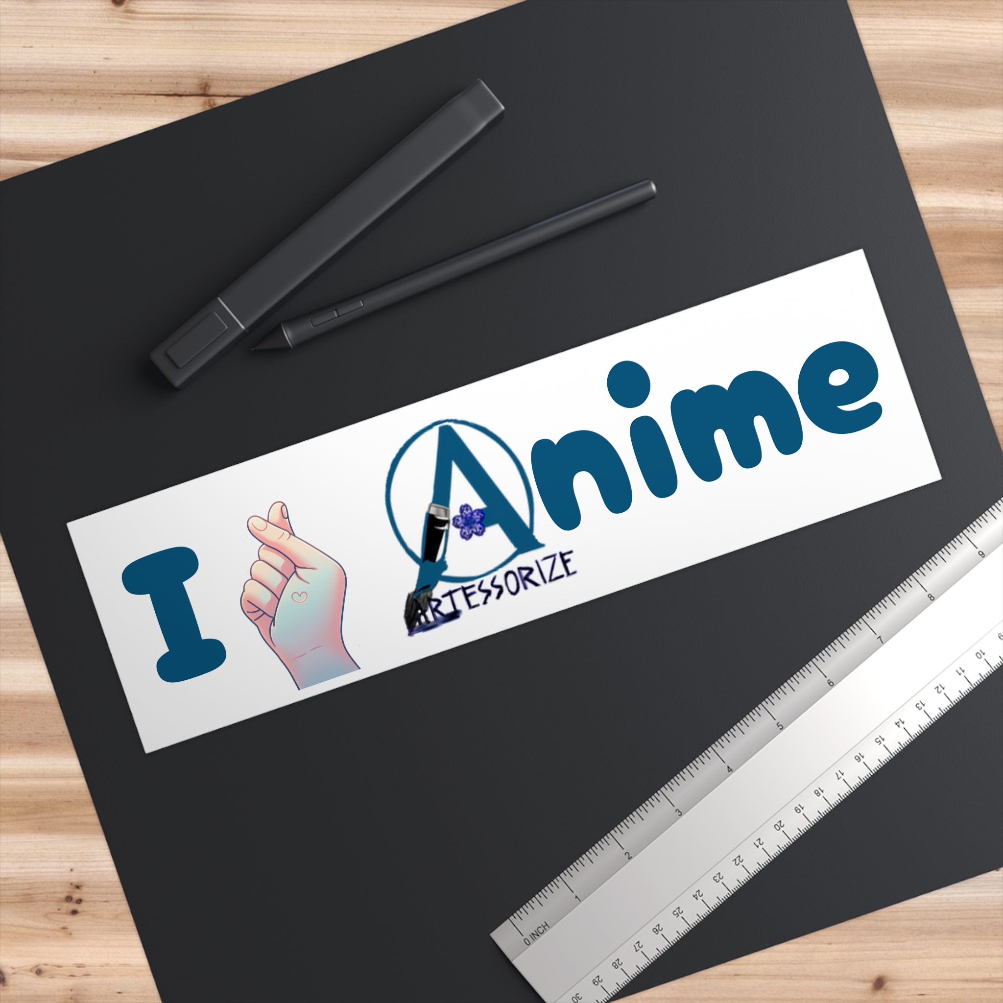 Bumper Stickers: Fingerheart Anime Love