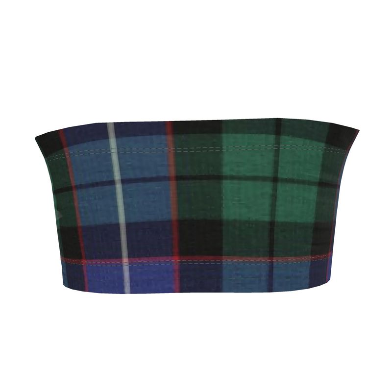 Bandeau Top: Tartan Create Your Own Print - Mitchell Sample