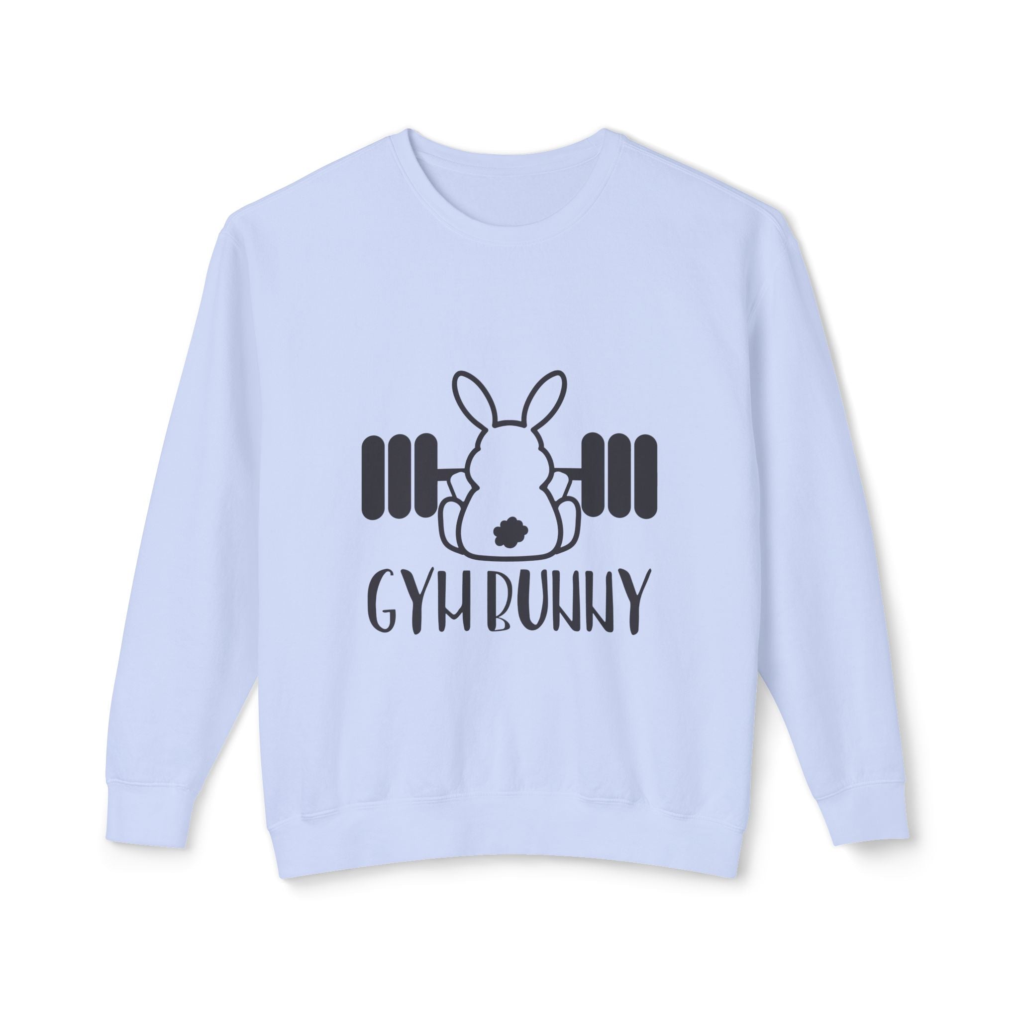Sweatshirt: Gym Bunny Unisex Lightweight Crewneck Sweatshirt - Perfect for Fitness Enthusiasts