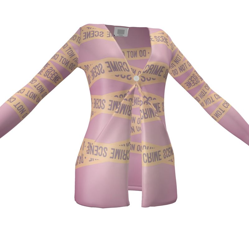 Ladies Cardigan: Crime Brulee Design | Ahem- With Pockets