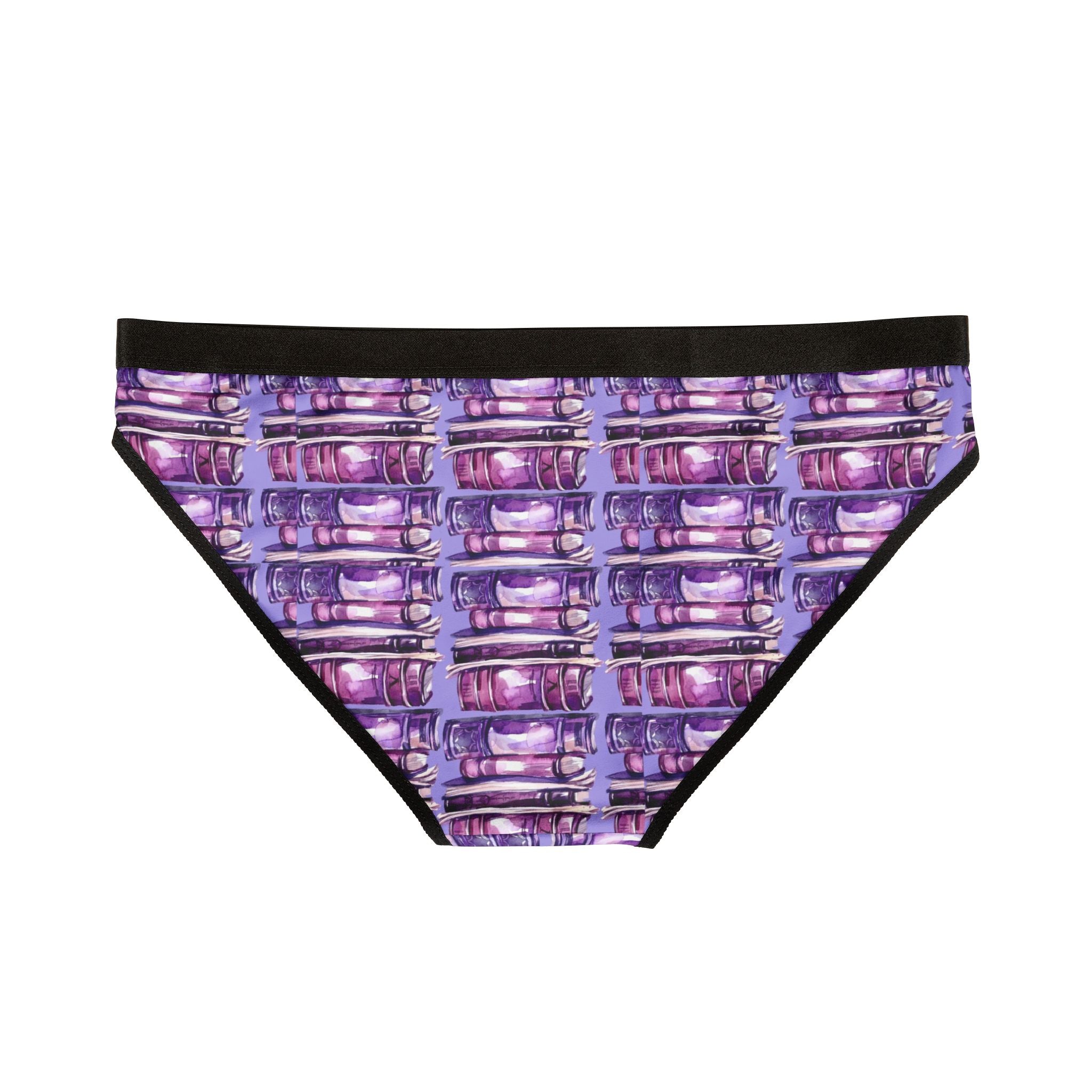 Ladies Underwear: Purple book stacks
