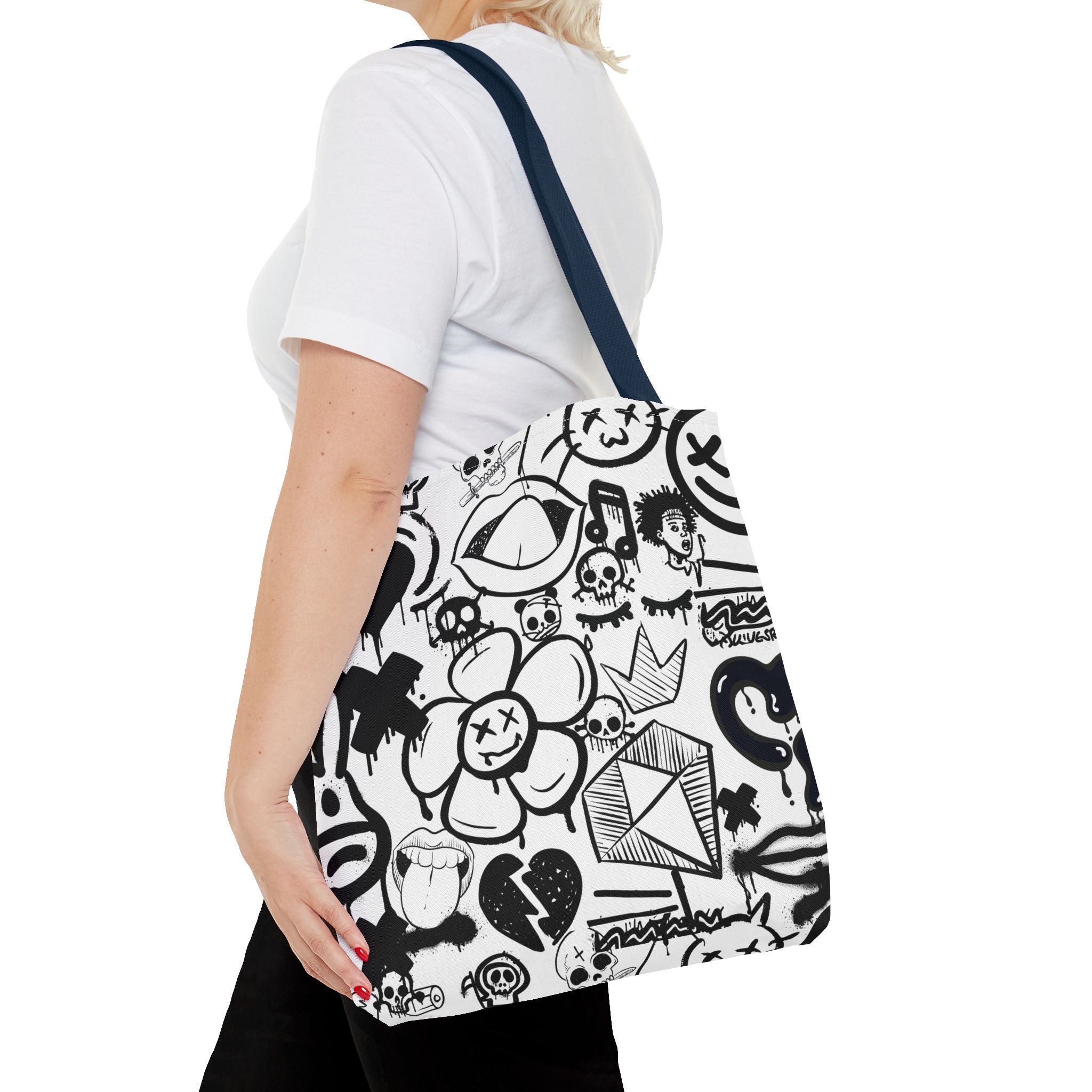 Tote Bag: Graffiti Retort | Inky Funk Design