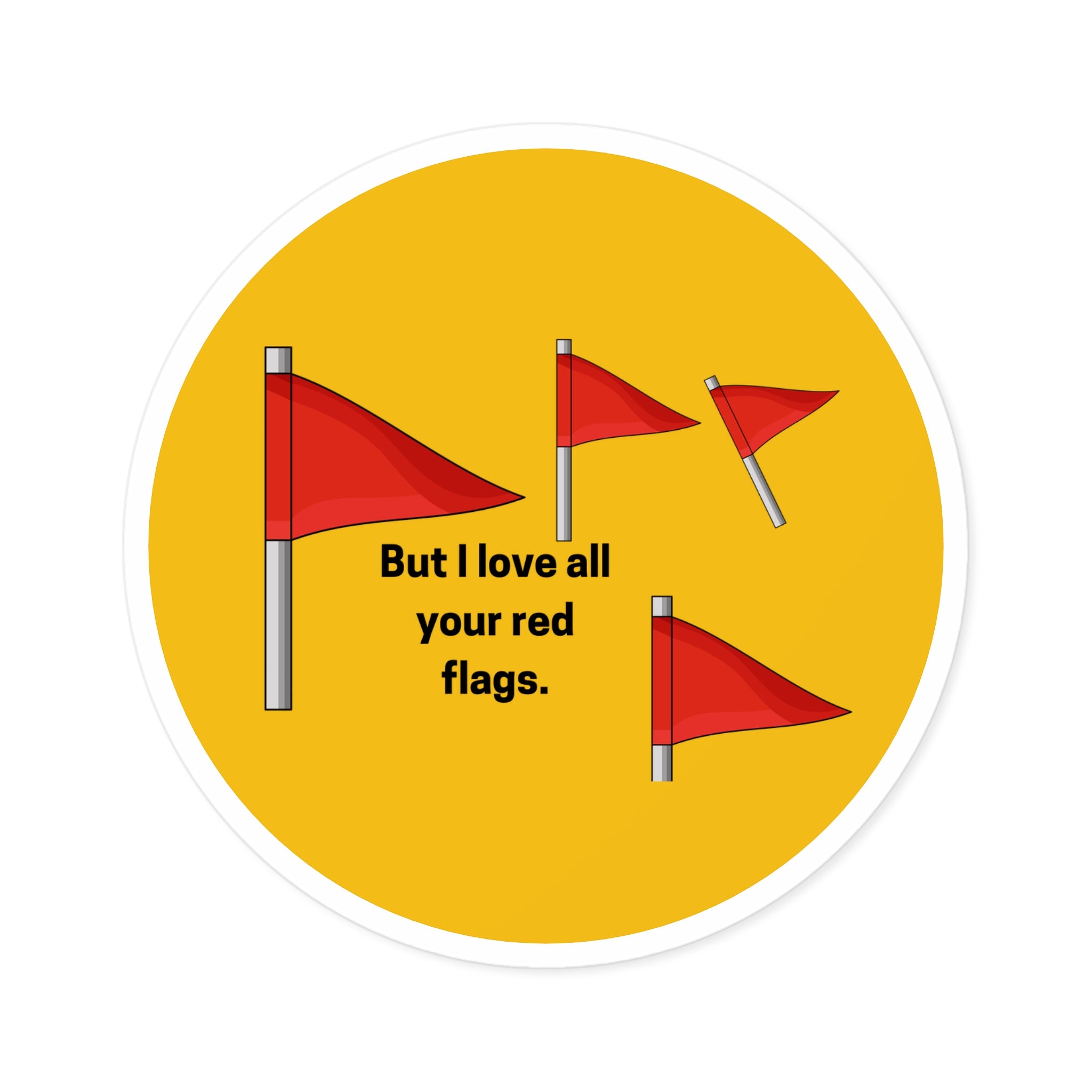 Sticker: Red Flags | Outdoor