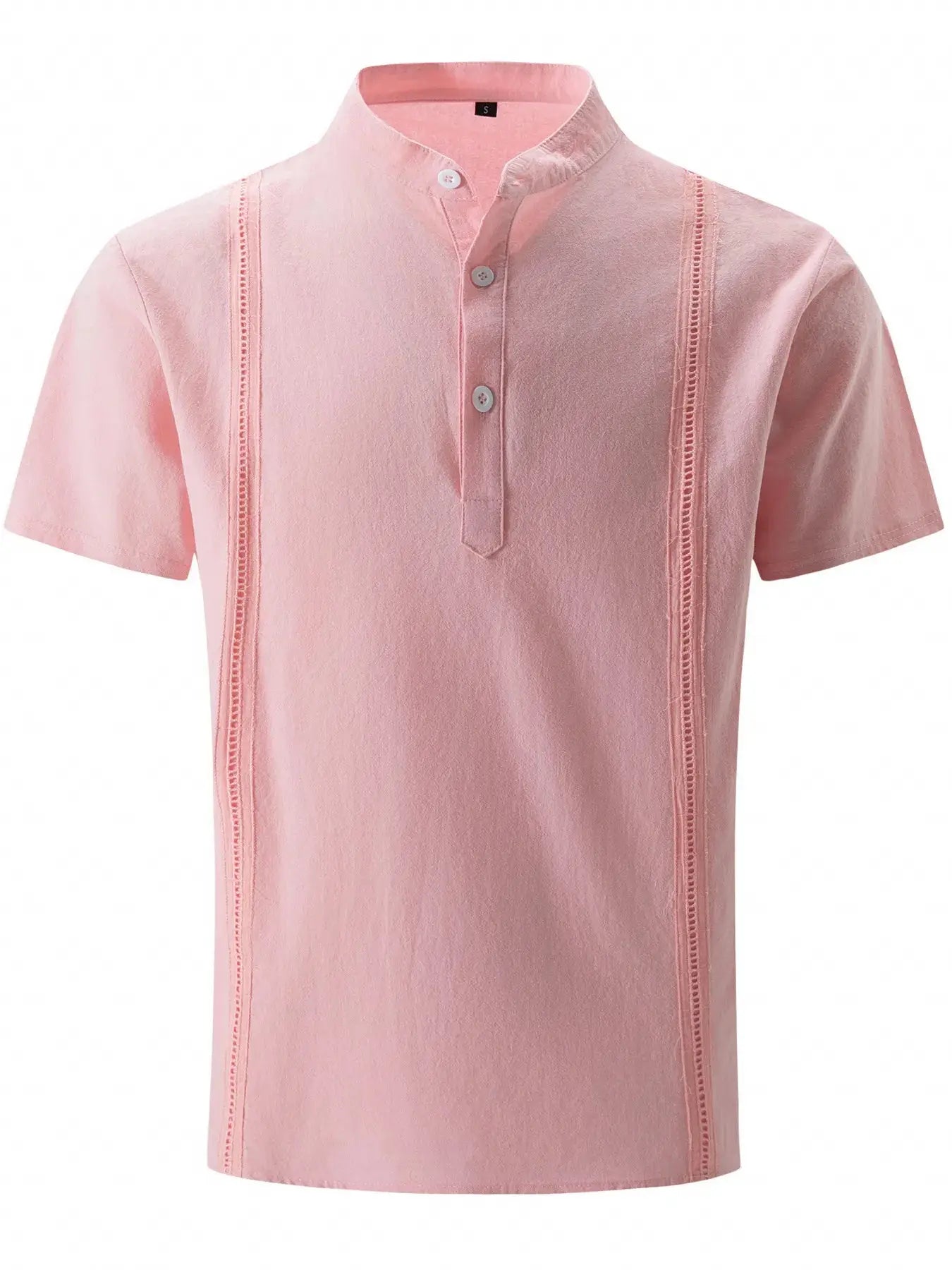 Men’s Big & Tall Casual Shirt – Button Trim, Short Sleeves