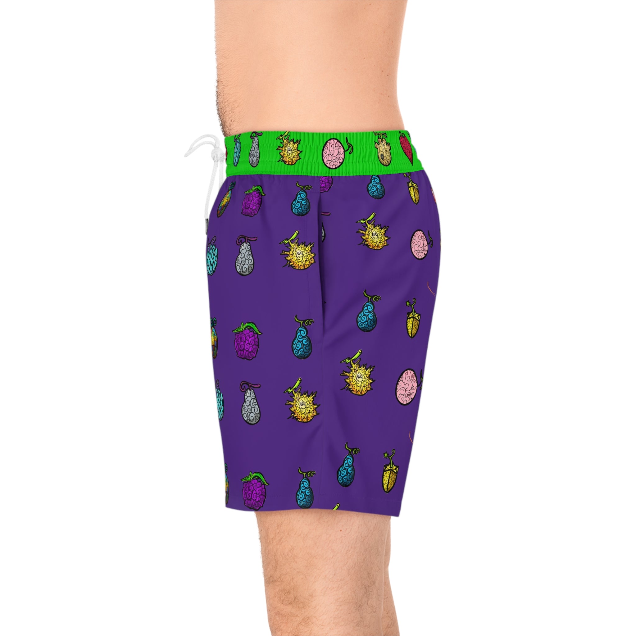 Swim Trunks: Don’t Add Seawater - Vibrant Super Fruit - Anime Swim Shorts for Summer Fun | Mens AOP Beachwear, Tropical Swim Trunks, Pool Party Attire, Holiday Swimwear, Vacation Shorts