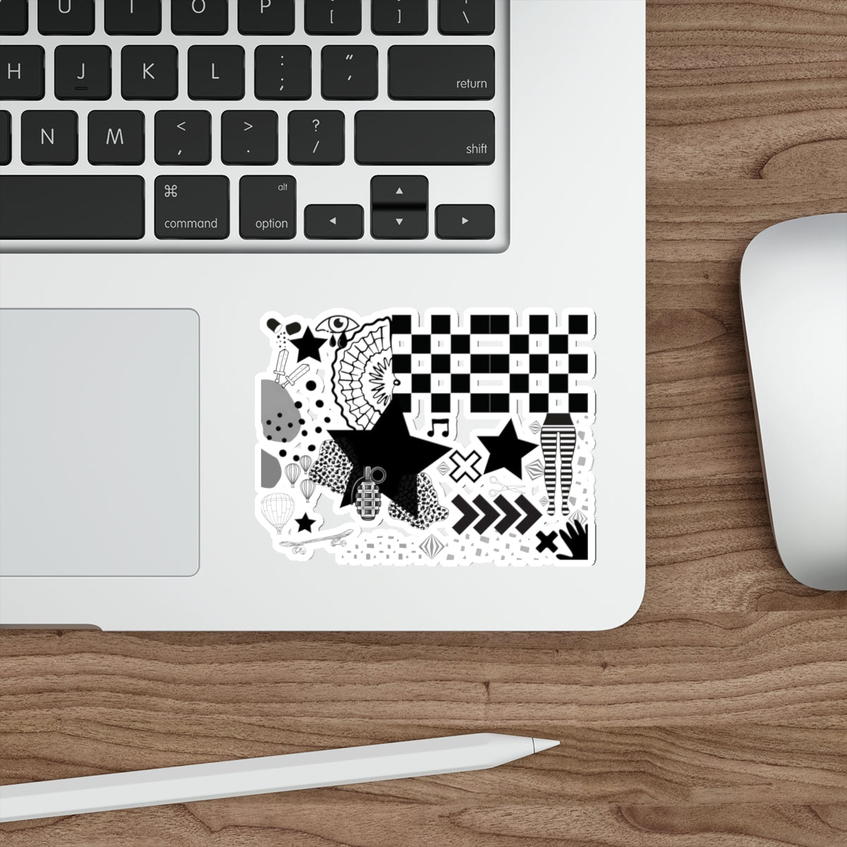 Die-Cut Stickers: Calm Like A Bomb Design