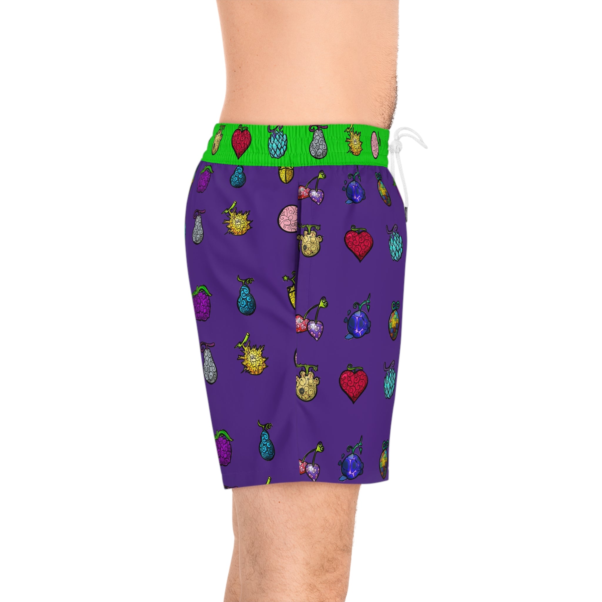 Swim Trunks: Don’t Add Seawater - Vibrant Super Fruit - Anime Swim Shorts for Summer Fun | Mens AOP Beachwear, Tropical Swim Trunks, Pool Party Attire, Holiday Swimwear, Vacation Shorts
