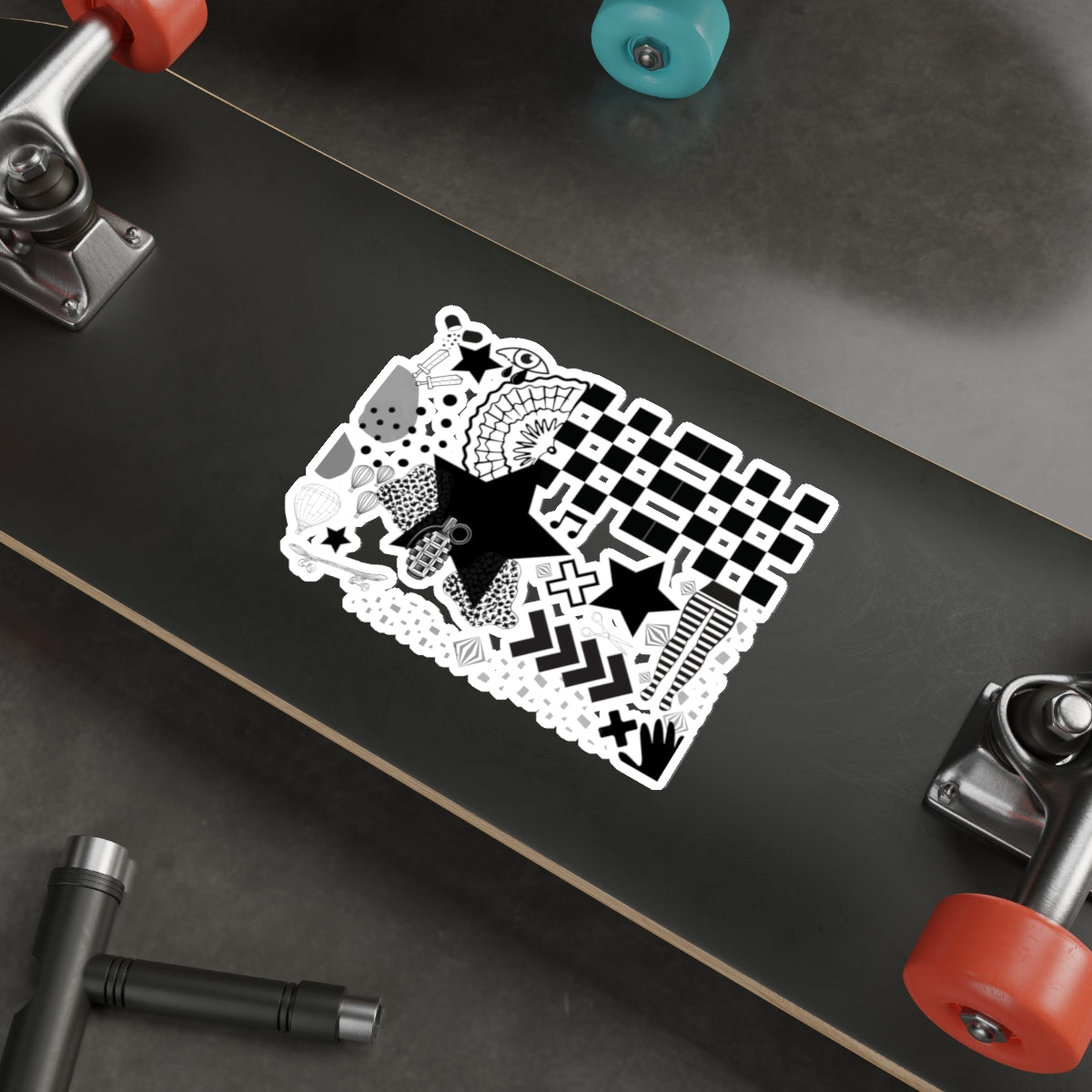 Die-Cut Stickers: Calm Like A Bomb Design