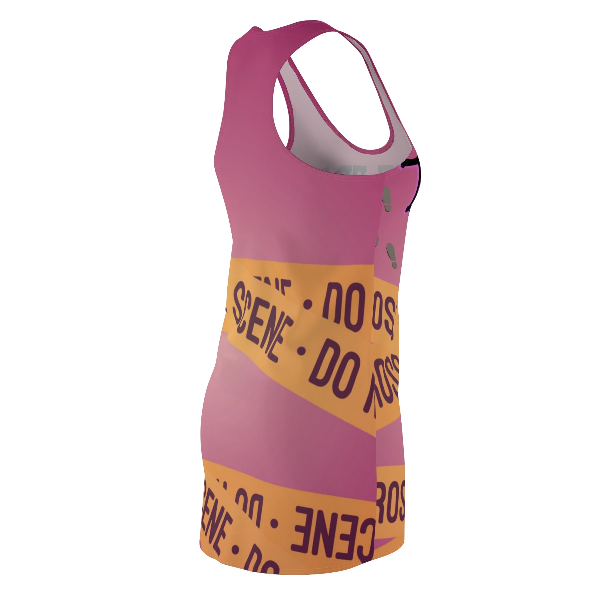Racerback Dress: True Crime | Pink and Yellow