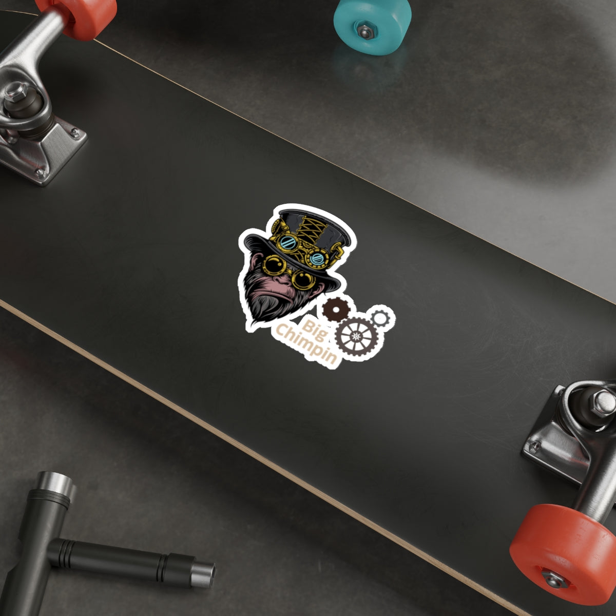 Stickers: Big Chimpin | Steampunk Design
