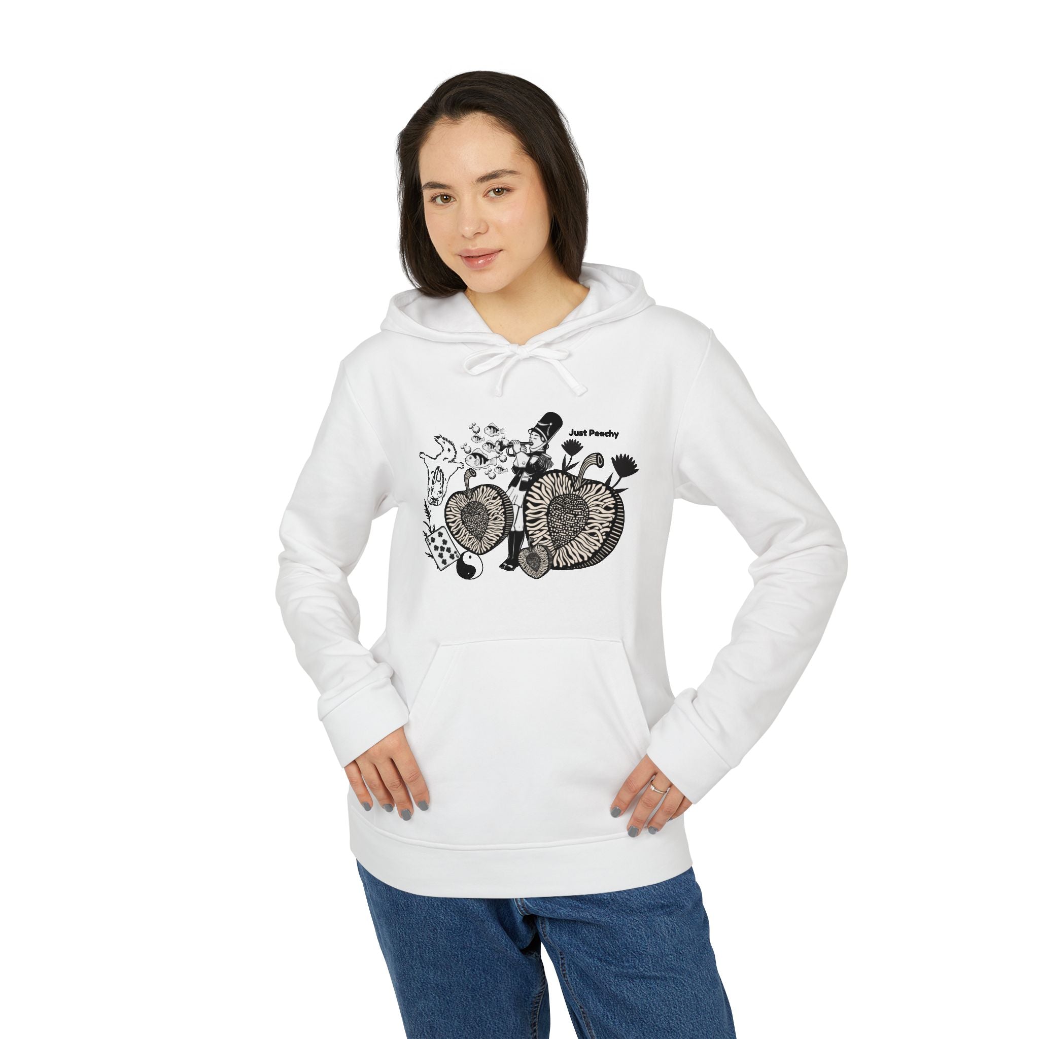 Fleece Hoodie: Just Peachy