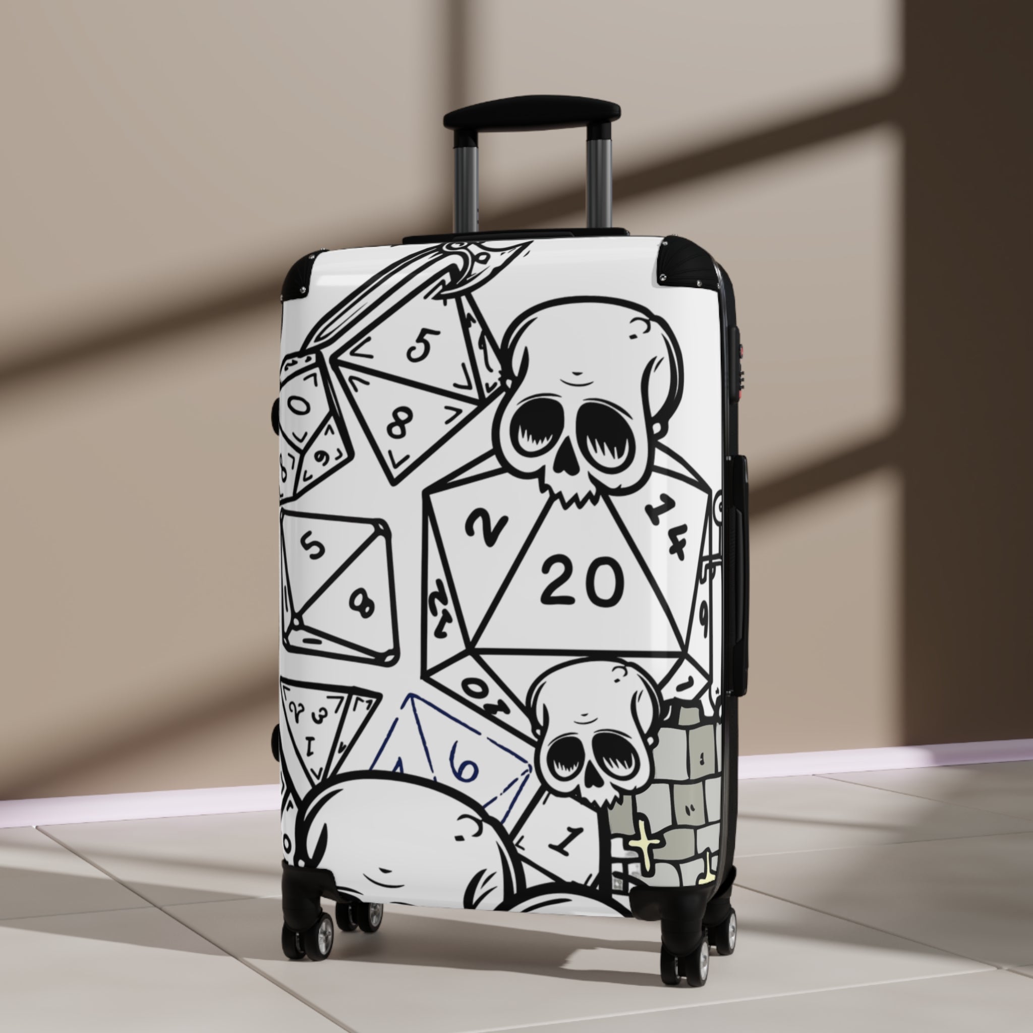 Luggage: Skull DND Gaming Suitcase
