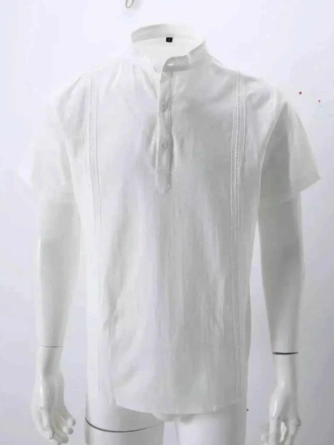 Men’s Big & Tall Casual Shirt – Button Trim, Short Sleeves