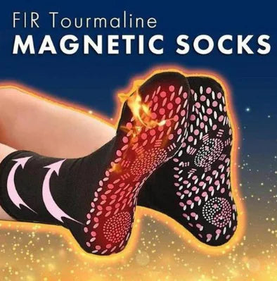 Self-heating health socks for warmth, circulation, and pain relief