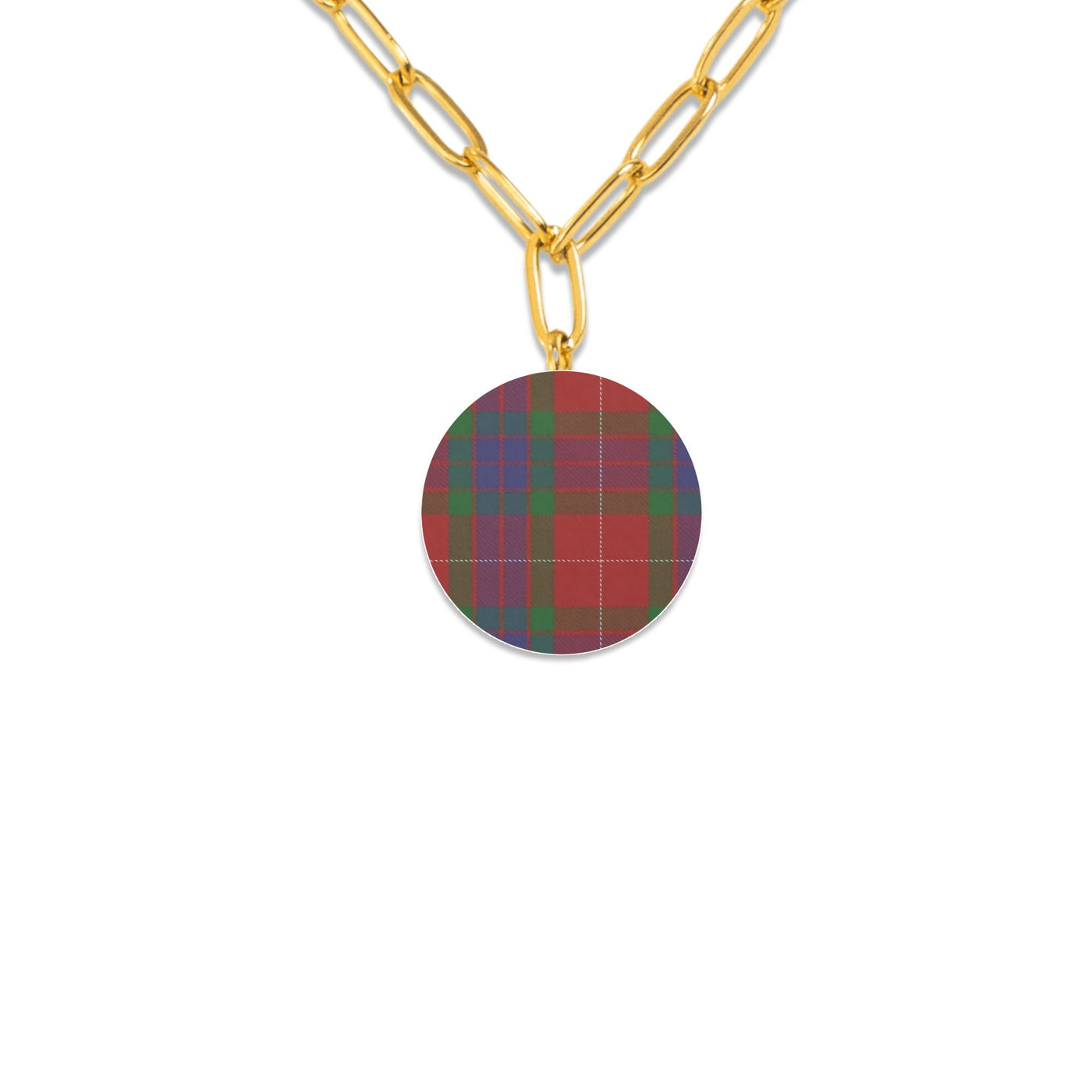 Necklace: Paperclip Coin-Circle Necklace -Make Your Own - Fraser Sample