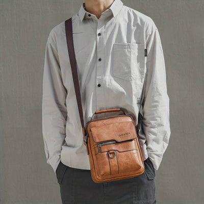 Bag: Men's New Shoulder Bag, Crossbody Bag For Men Messenger Bag Handbag, PU Leather Purse Messenger Crossbody Bags