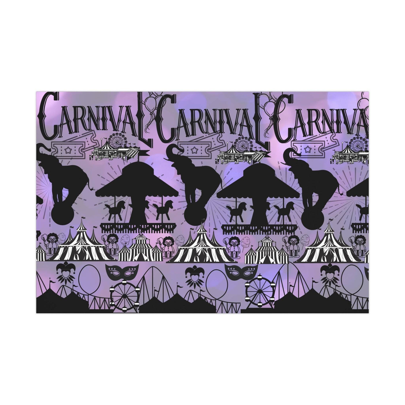 Artessorize Carnival Theme Wrapping Paper | Satin or Matte Finish