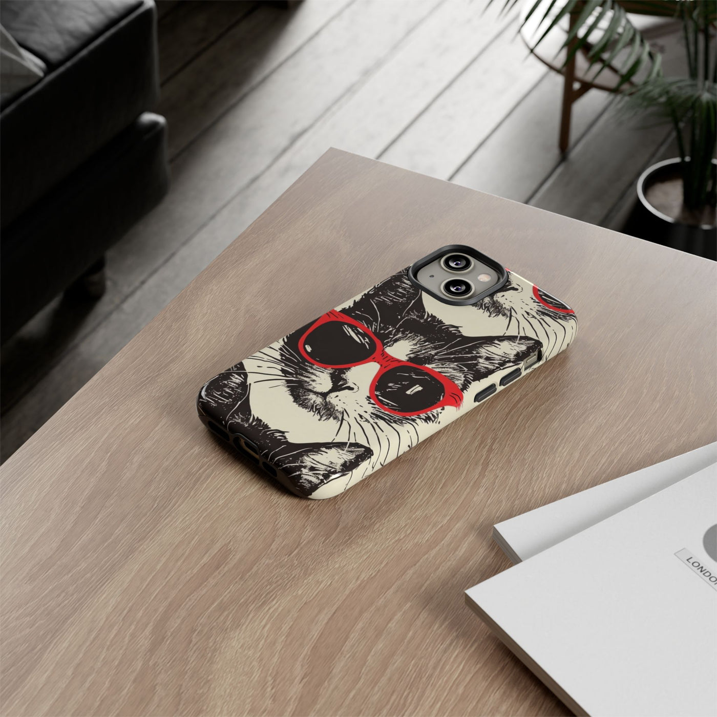 Phone Case: Sassy Cat Phone Case, Cute Cat Lovers Gift, Pet Lover Accessory, Fun Cat Phone Cover, Stylish Gadget Protection