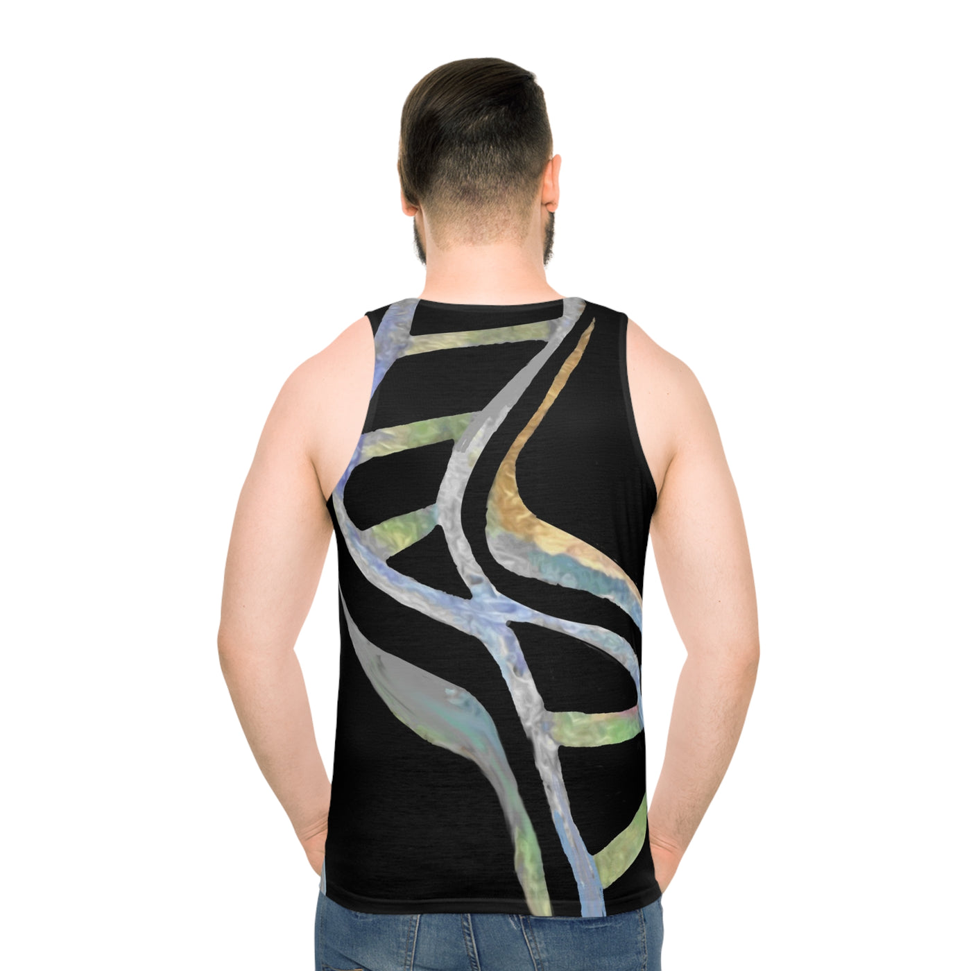DNA Art Unisex Tank Top - Stylish and Unique Design for Science Lovers