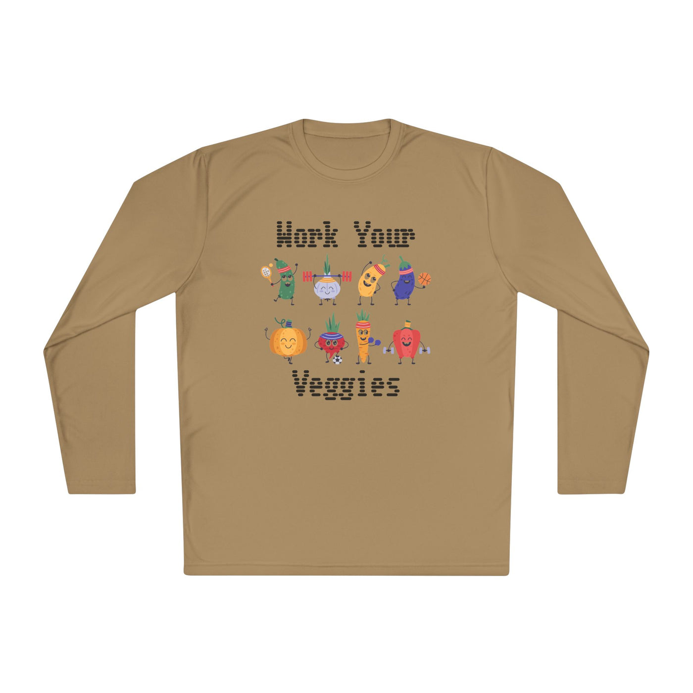 T-Shirt: Work Your Veggies - Lightweight Long Sleeve Tee