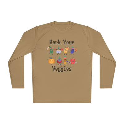 T-Shirt: Work Your Veggies - Lightweight Long Sleeve Tee