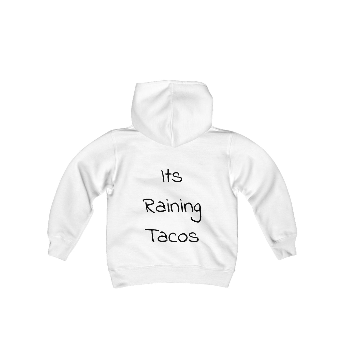 Funny Taco Youth Hoodie Sweatshirt - It's Raining Tacos