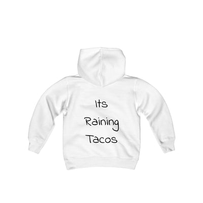 Funny Taco Youth Hoodie Sweatshirt - It's Raining Tacos