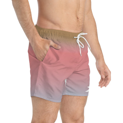 Swim Trunks: Understated Doc Reindeer Vibe Swimtrunks - Trendy Summer Swimwear, Men's Swim Shorts, Vacation Essentials, Pool Party Gear, Water Sports Attire