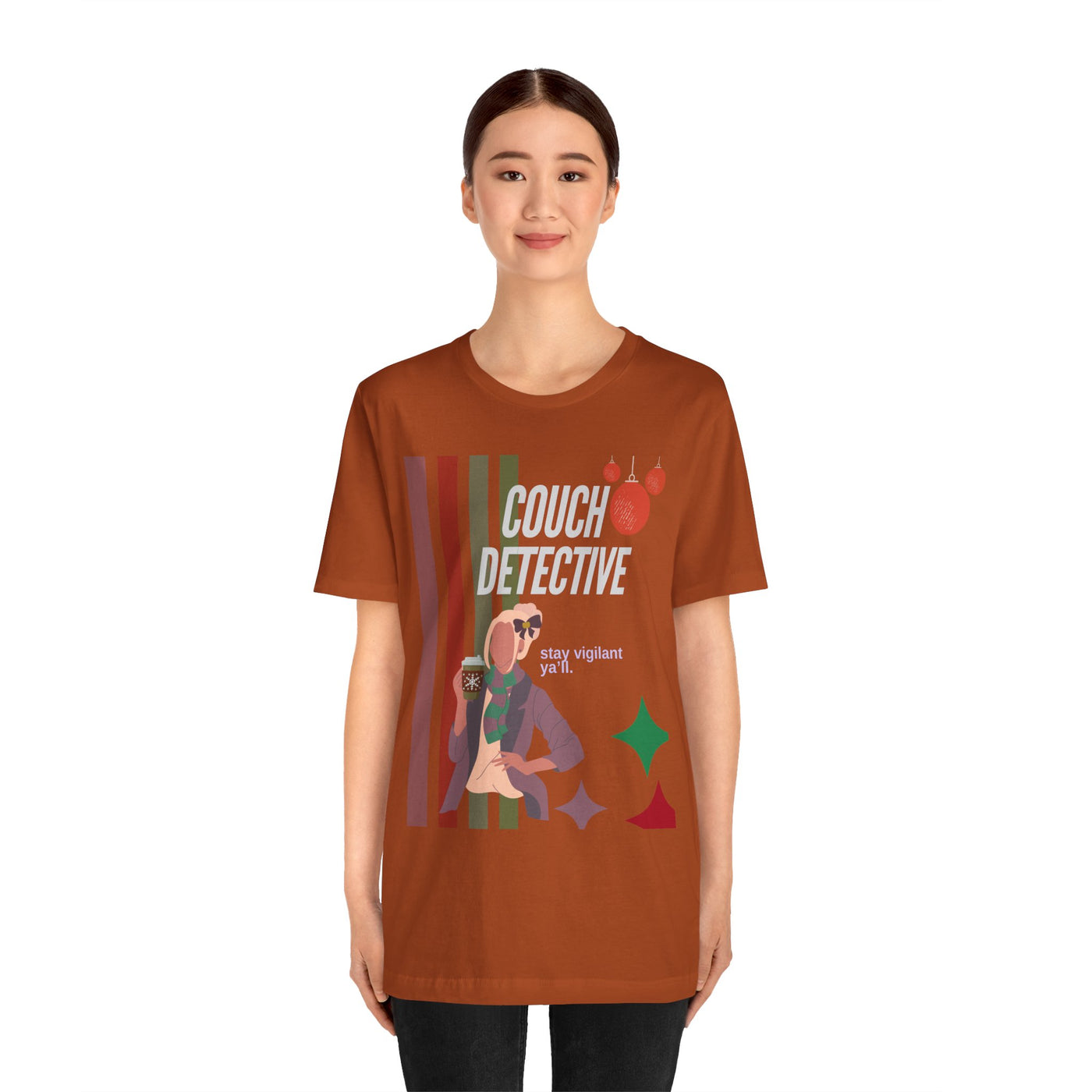 T-shirt: Couch Detective | Stay Vigilant | Holiday Edition