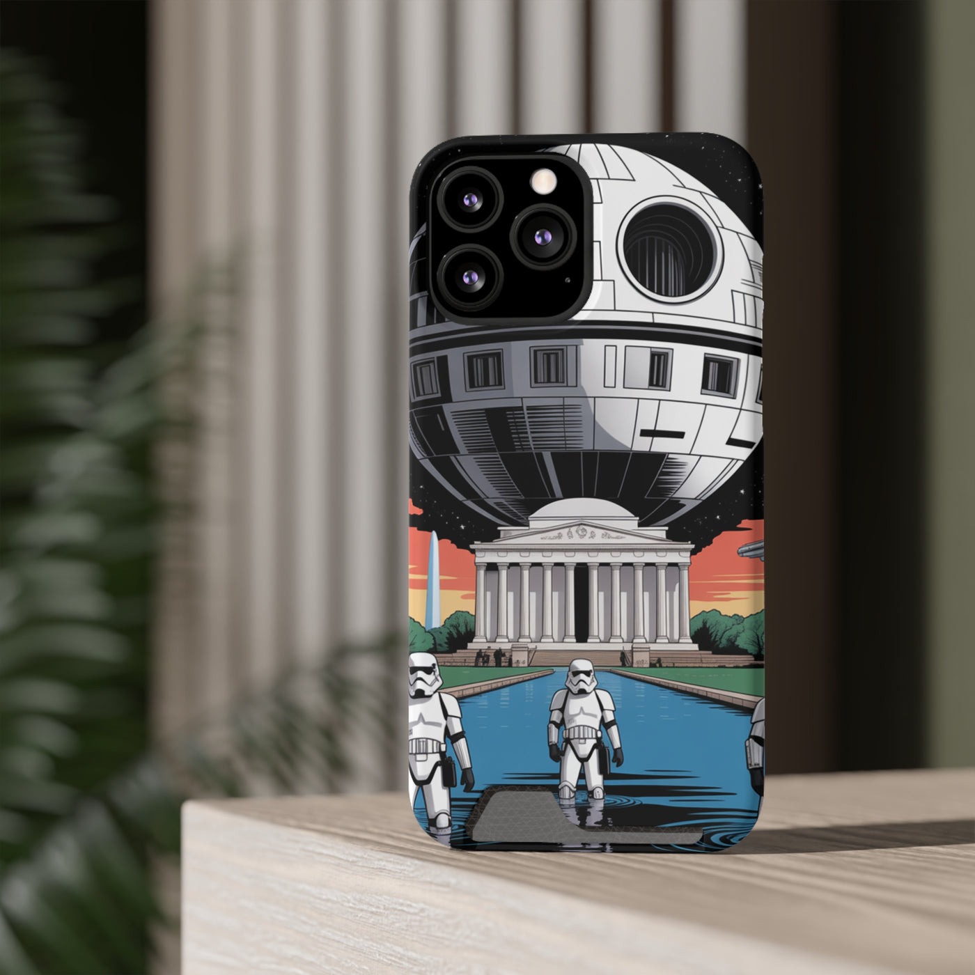 Phone Case: Galaxy-Inspired Phone Case with Card Holder, Space-Themed Gift, Star Wars-Inspired Design, Geek Accessories, Unique Phone Cover