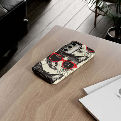 Phone Case: Sassy Cat Phone Case, Cute Cat Lovers Gift, Pet Lover Accessory, Fun Cat Phone Cover, Stylish Gadget Protection