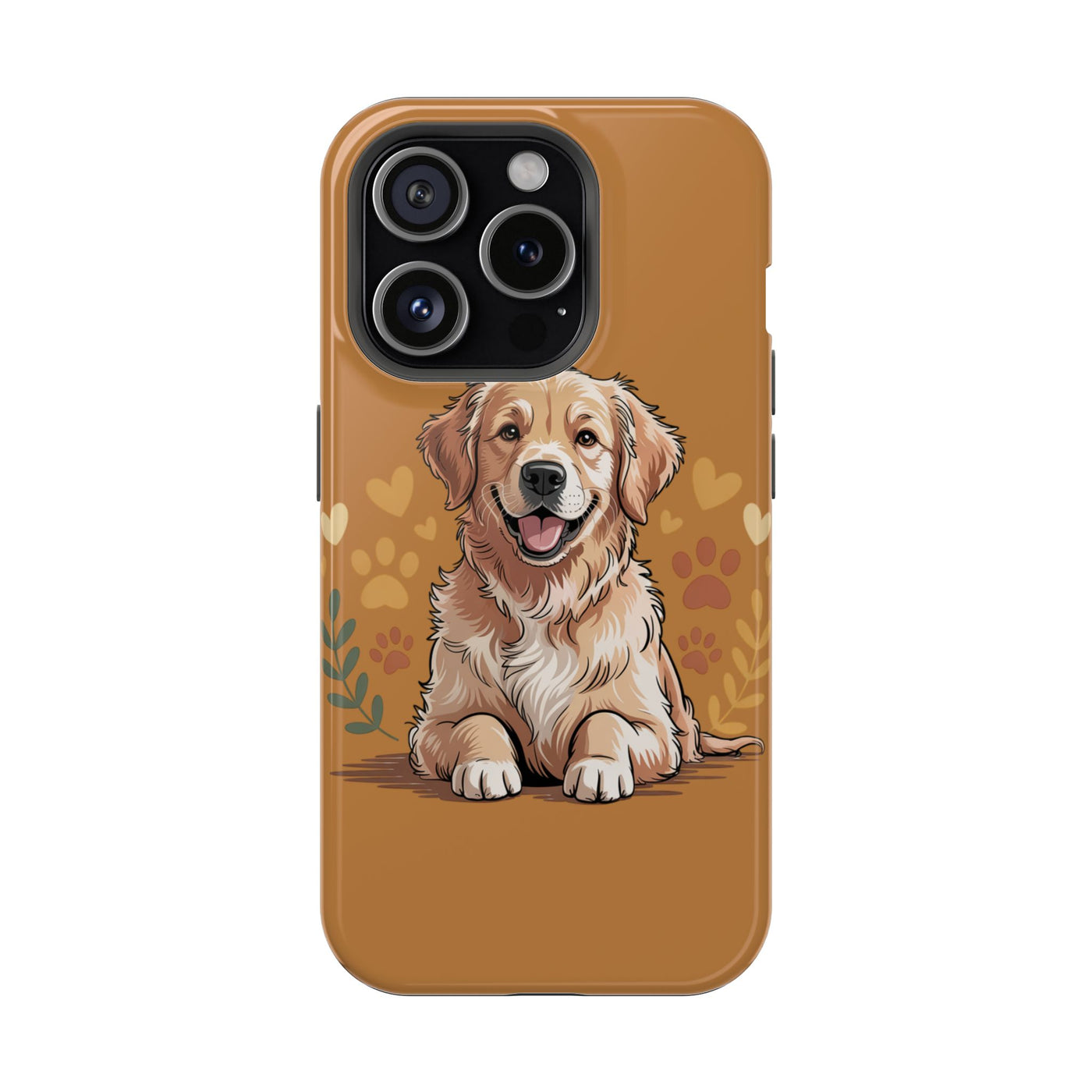 Dog Lover Magnetic Phone Case, Cute Pet Cases for iPhone, Dog-themed Phone Covers, Golden Retriever Case, Gifts for Dog Owners