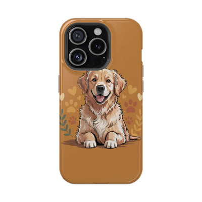 Dog Lover Magnetic Phone Case, Cute Pet Cases for iPhone, Dog-themed Phone Covers, Golden Retriever Case, Gifts for Dog Owners